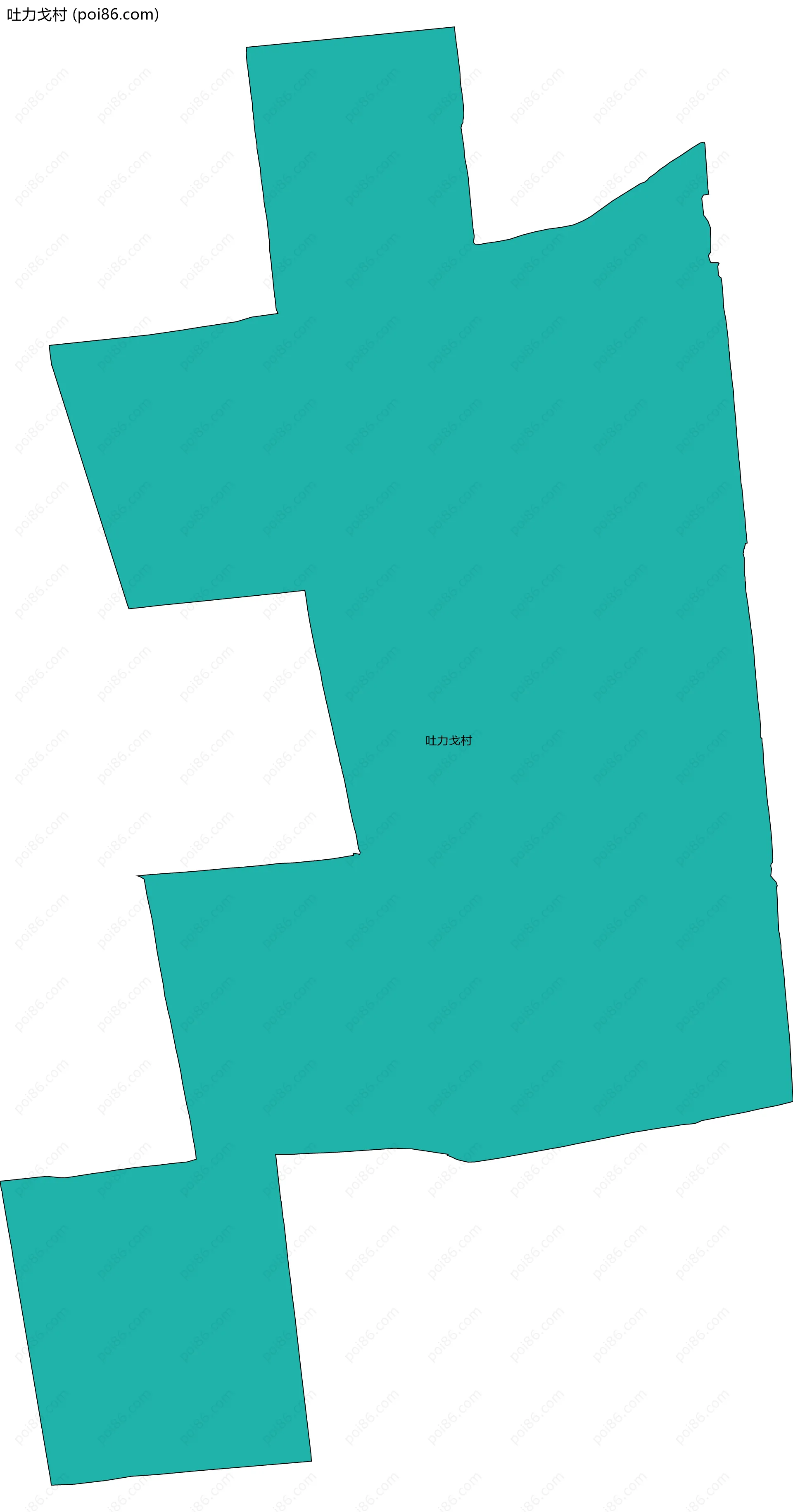 吐力戈村边界地图