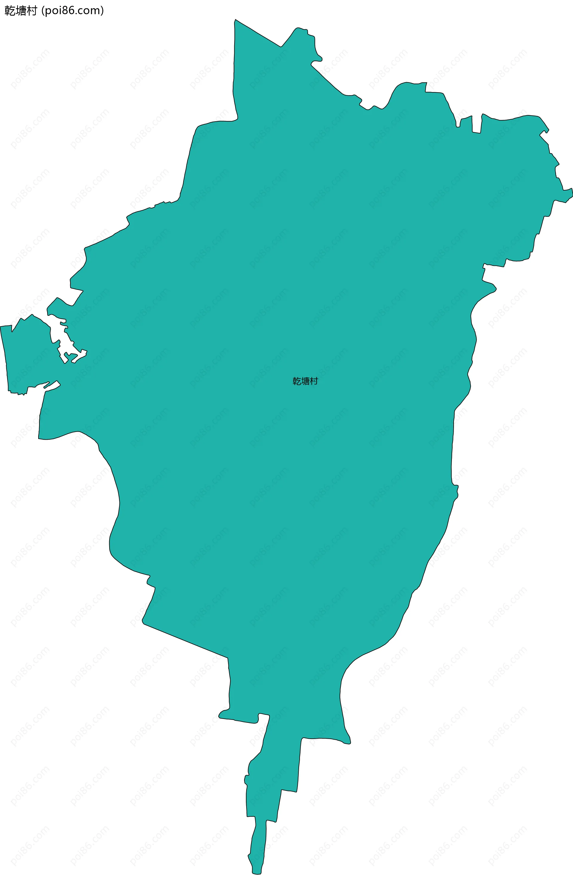 乾塘村边界地图