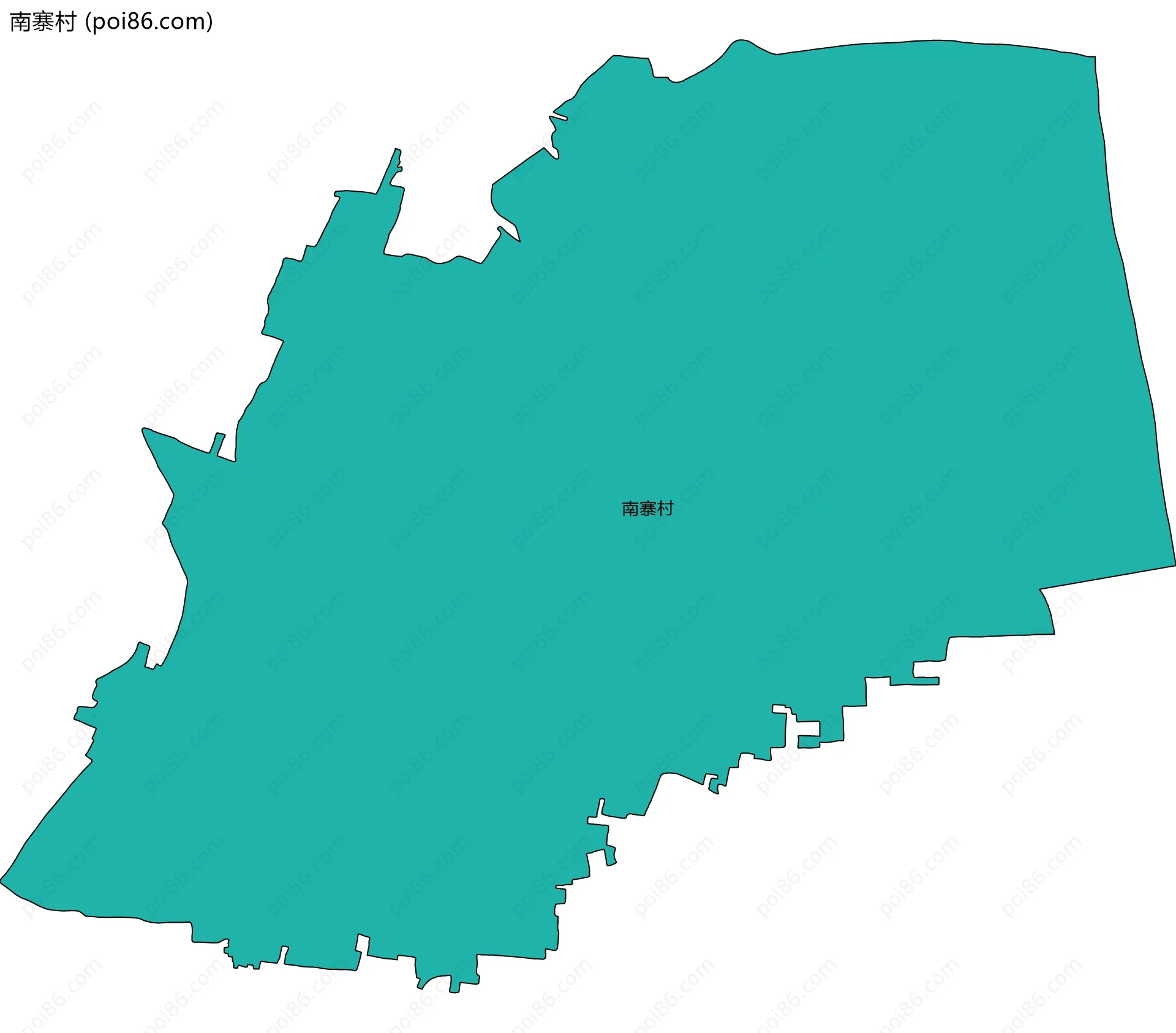 南寨村边界地图