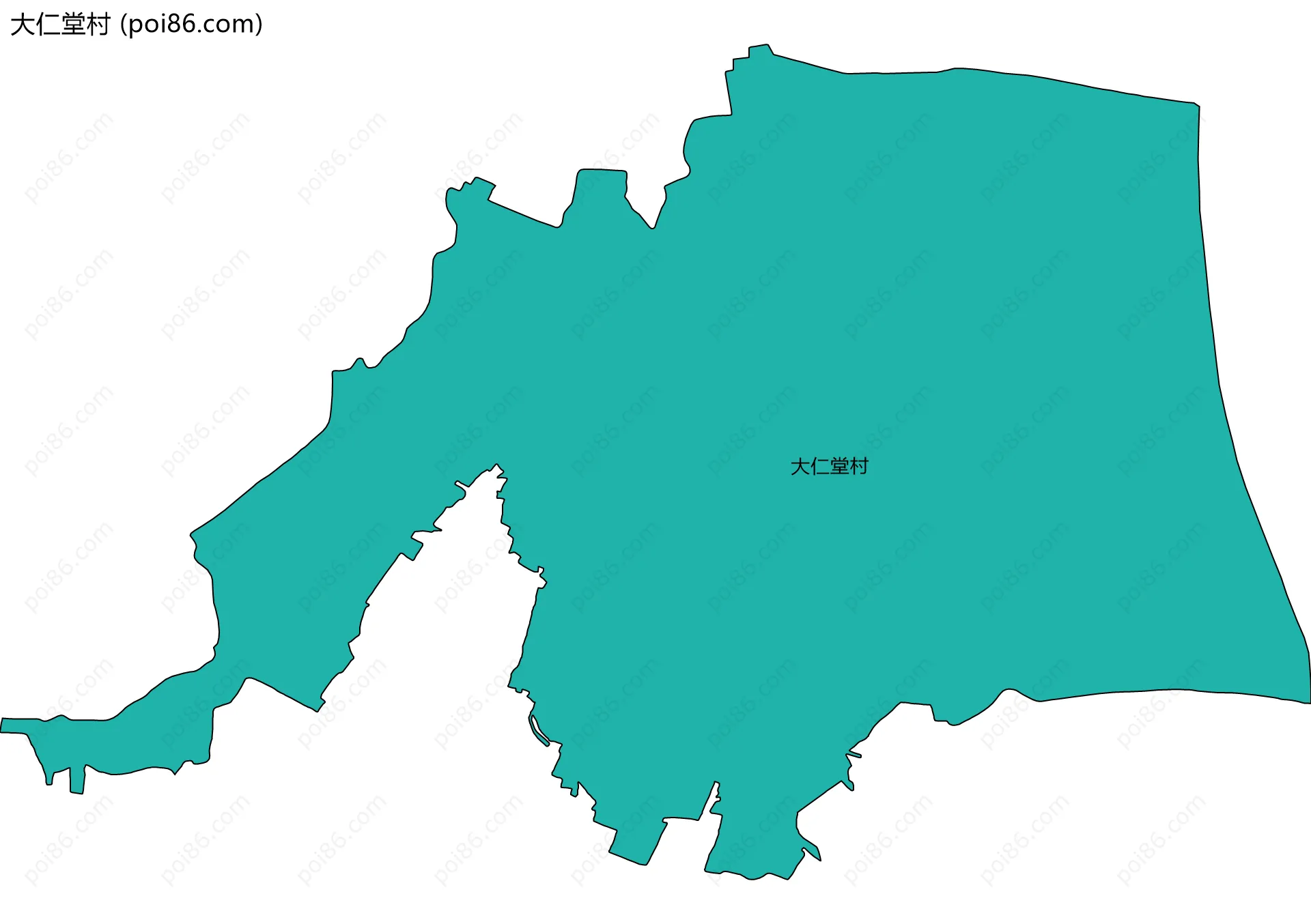 大仁堂村边界地图