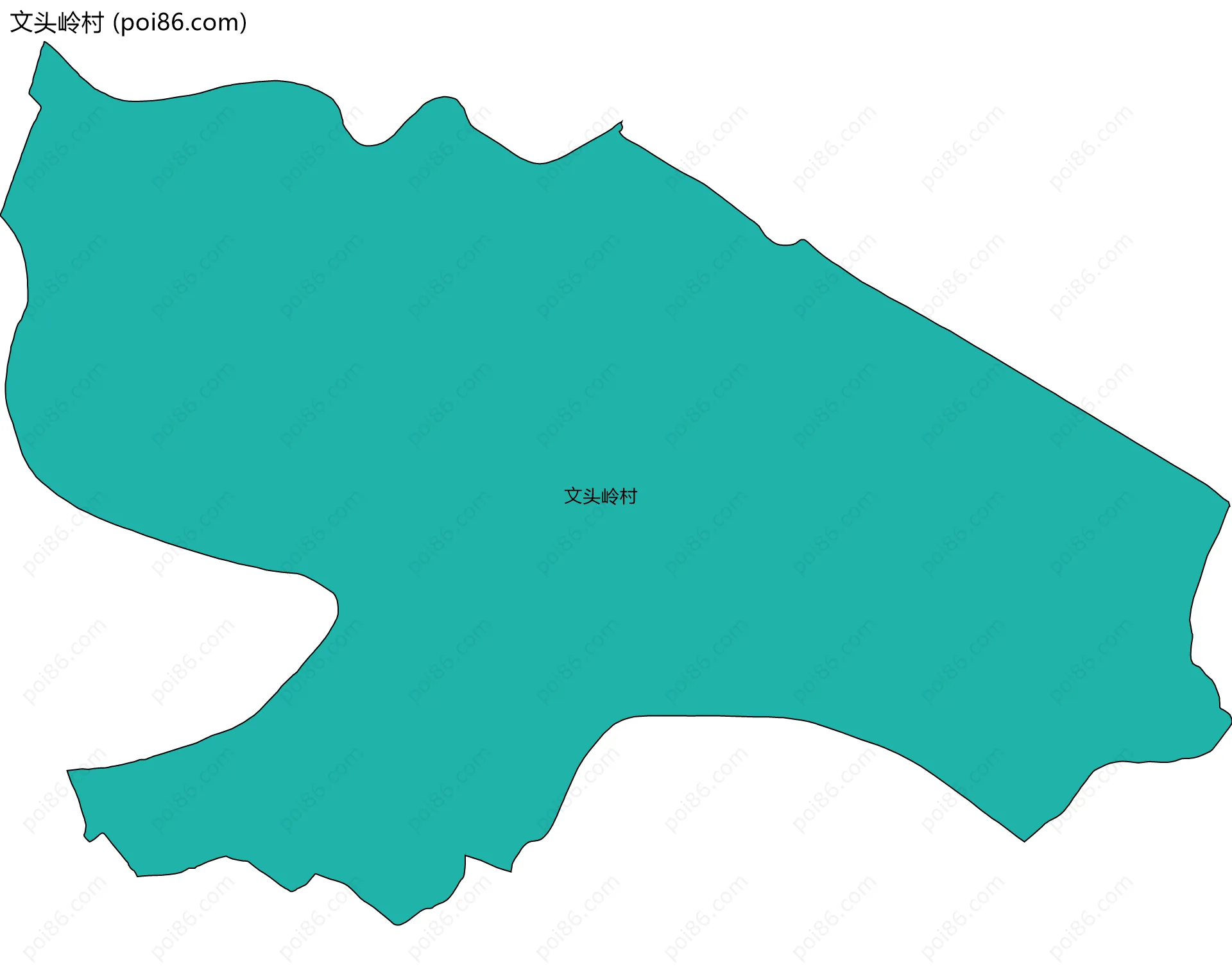 文头岭村边界地图