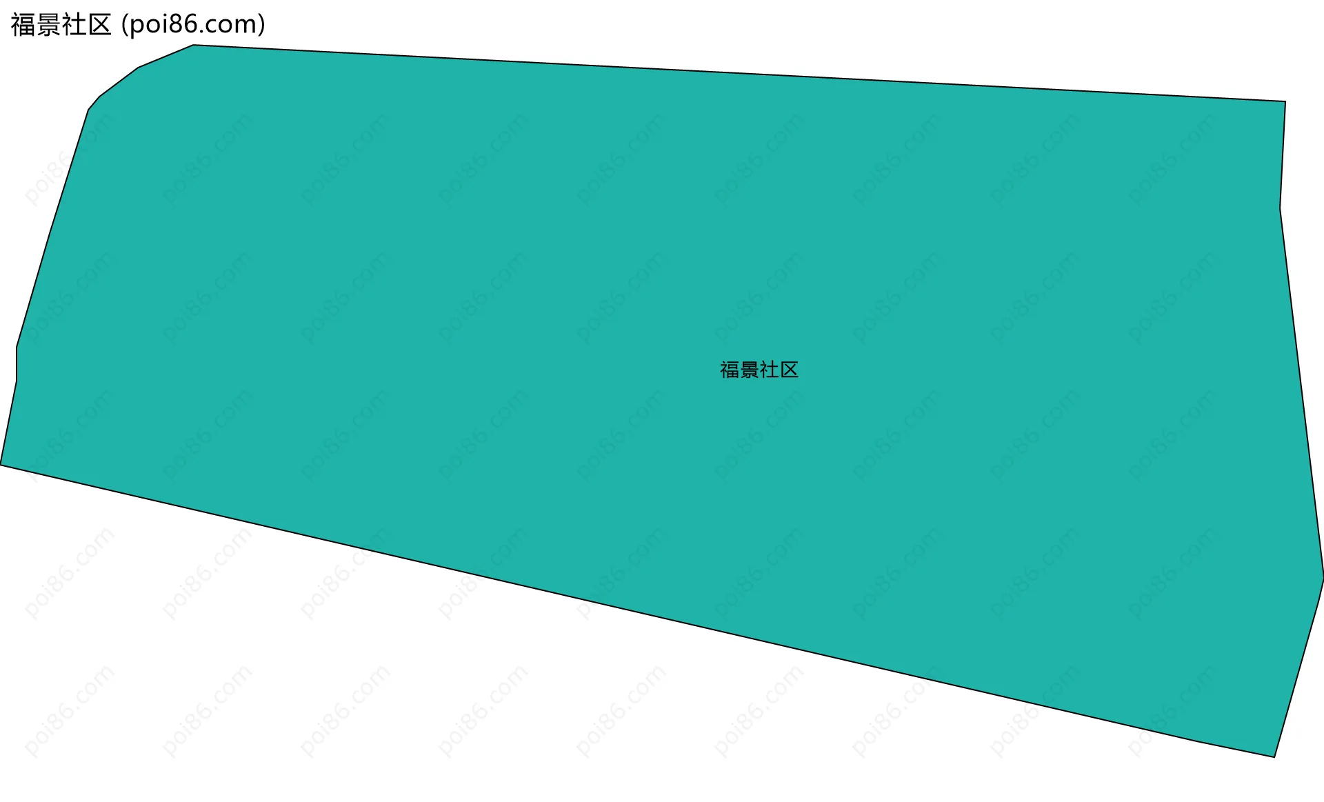 福景社区边界地图
