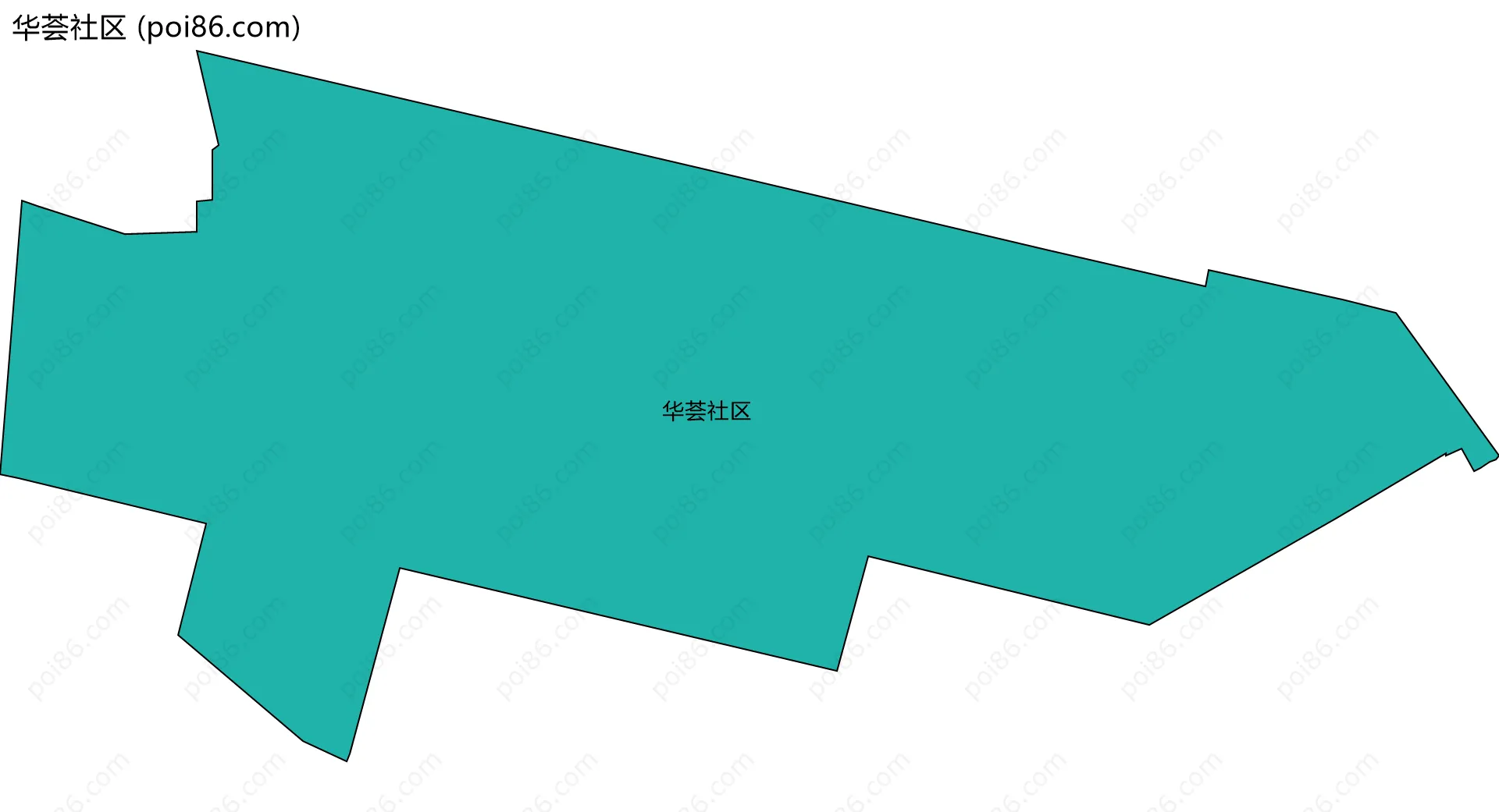 华荟社区边界地图