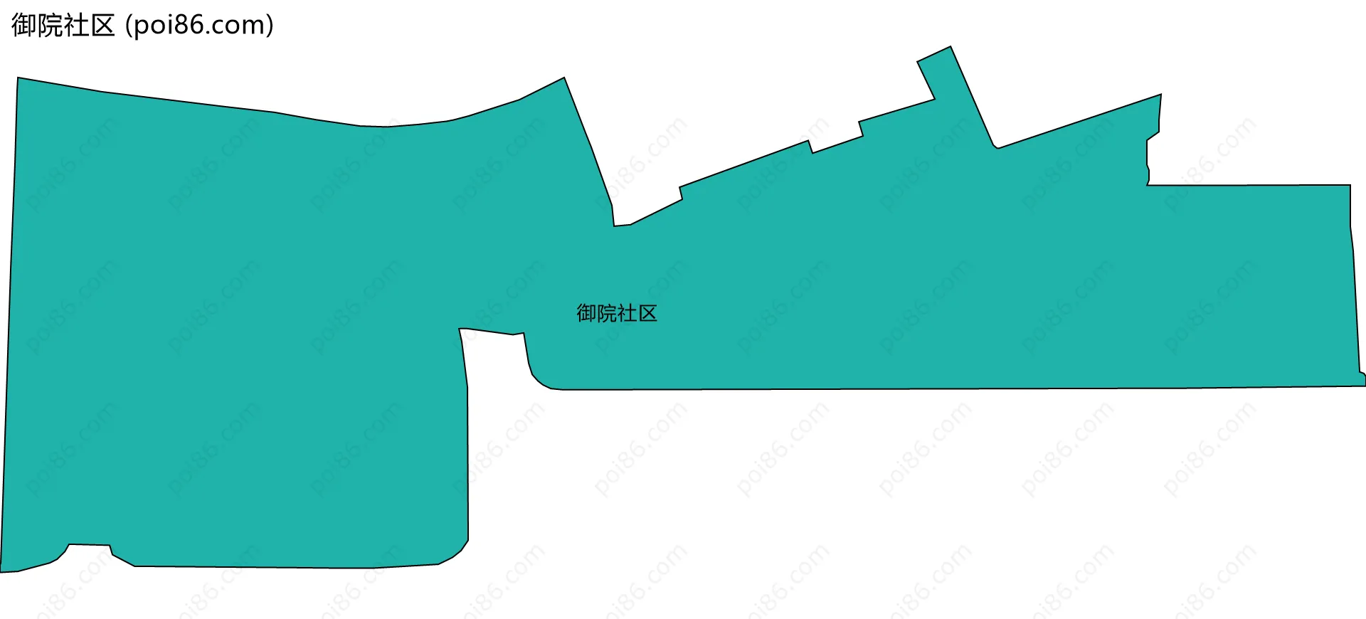 御院社区边界地图