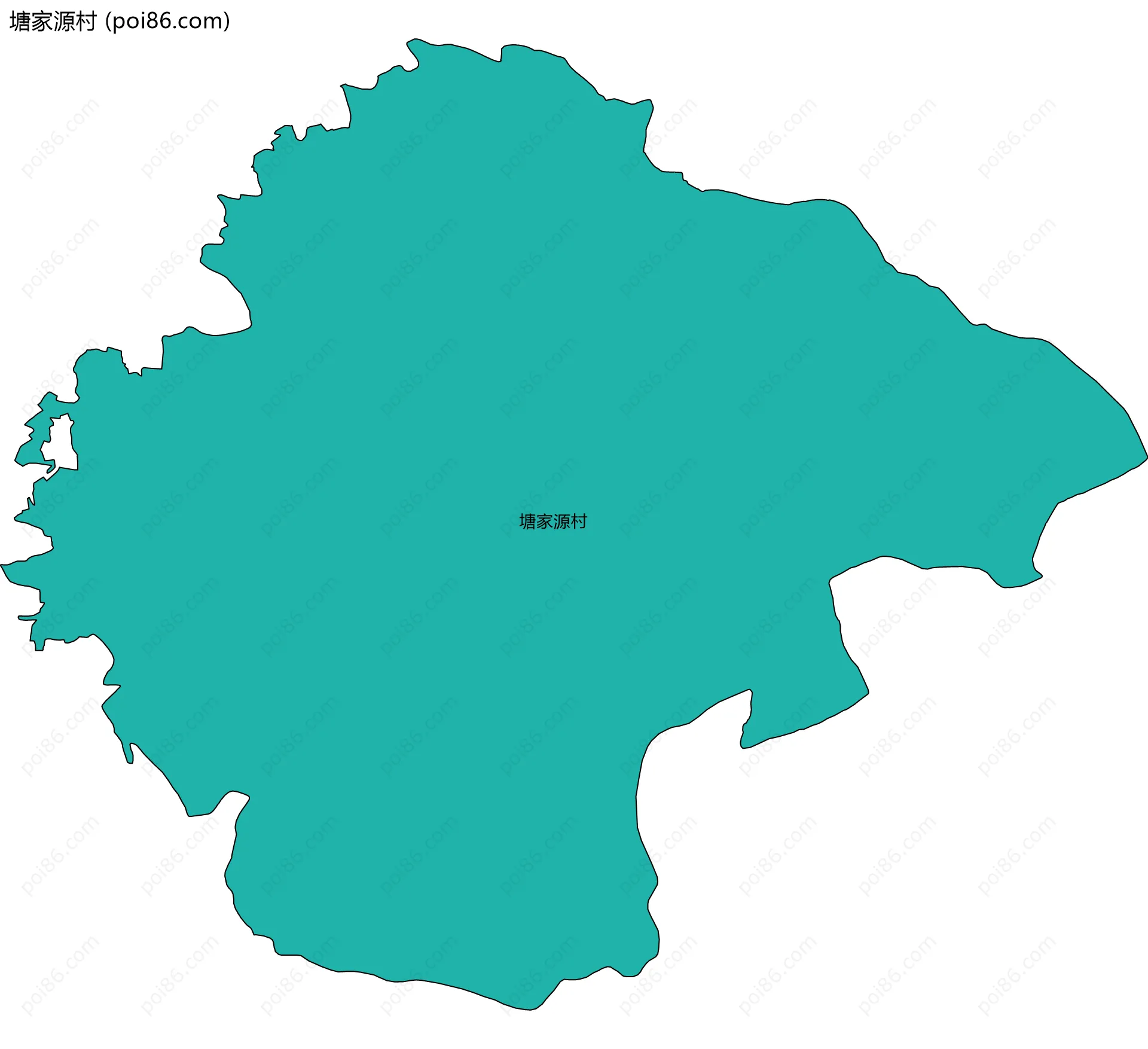 塘家源村边界地图