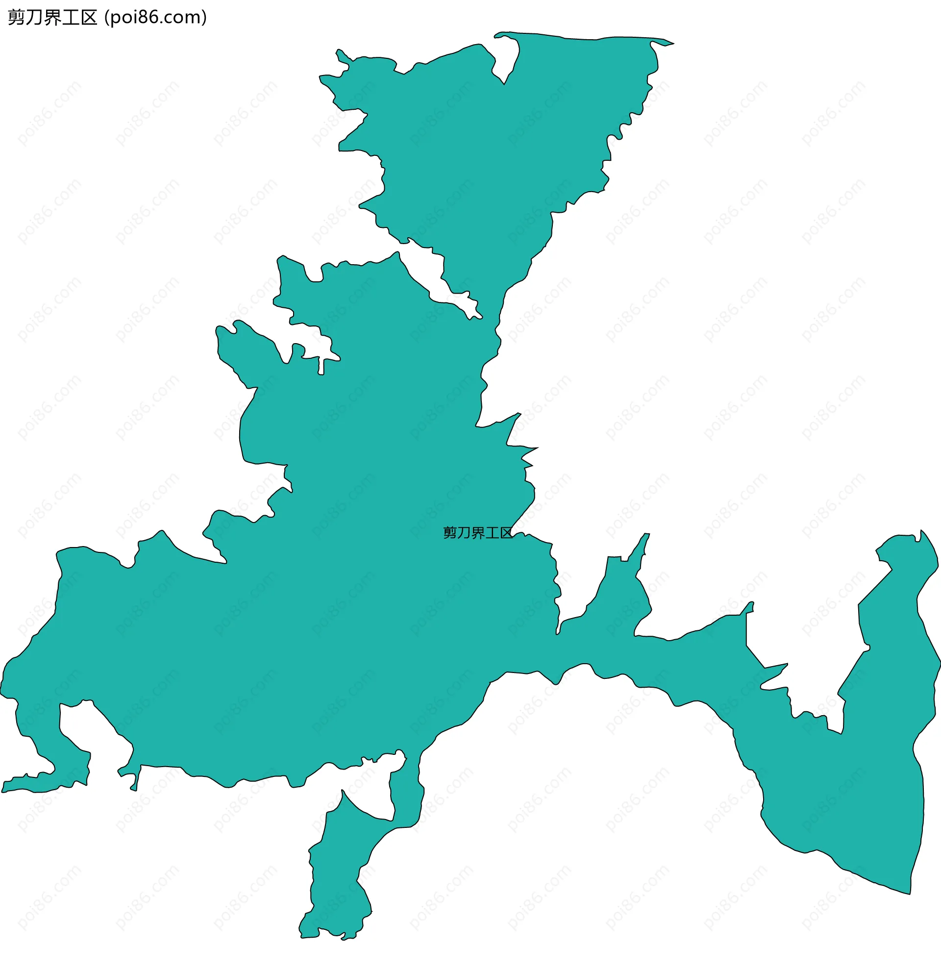剪刀界工区边界地图