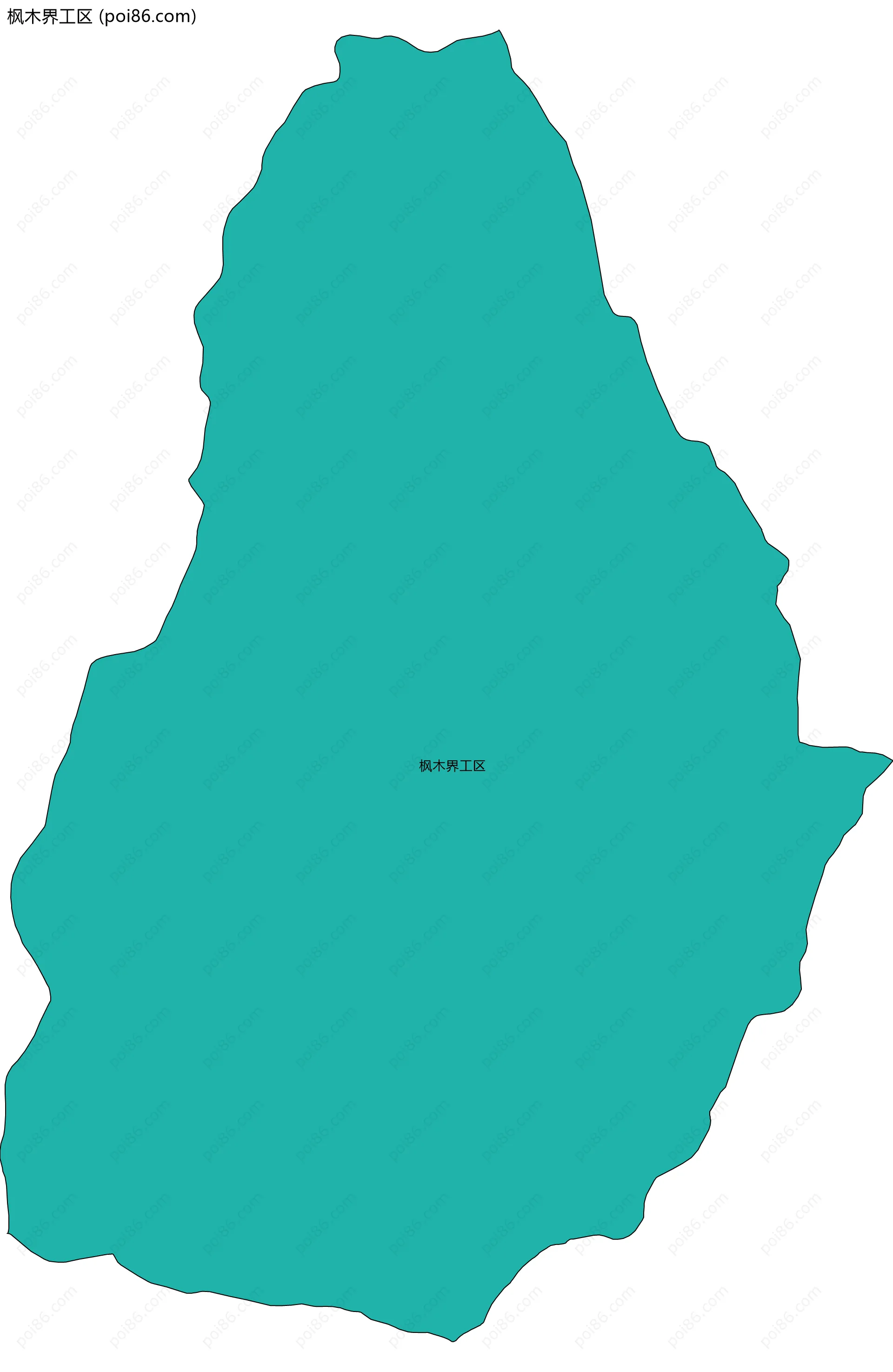 枫木界工区边界地图