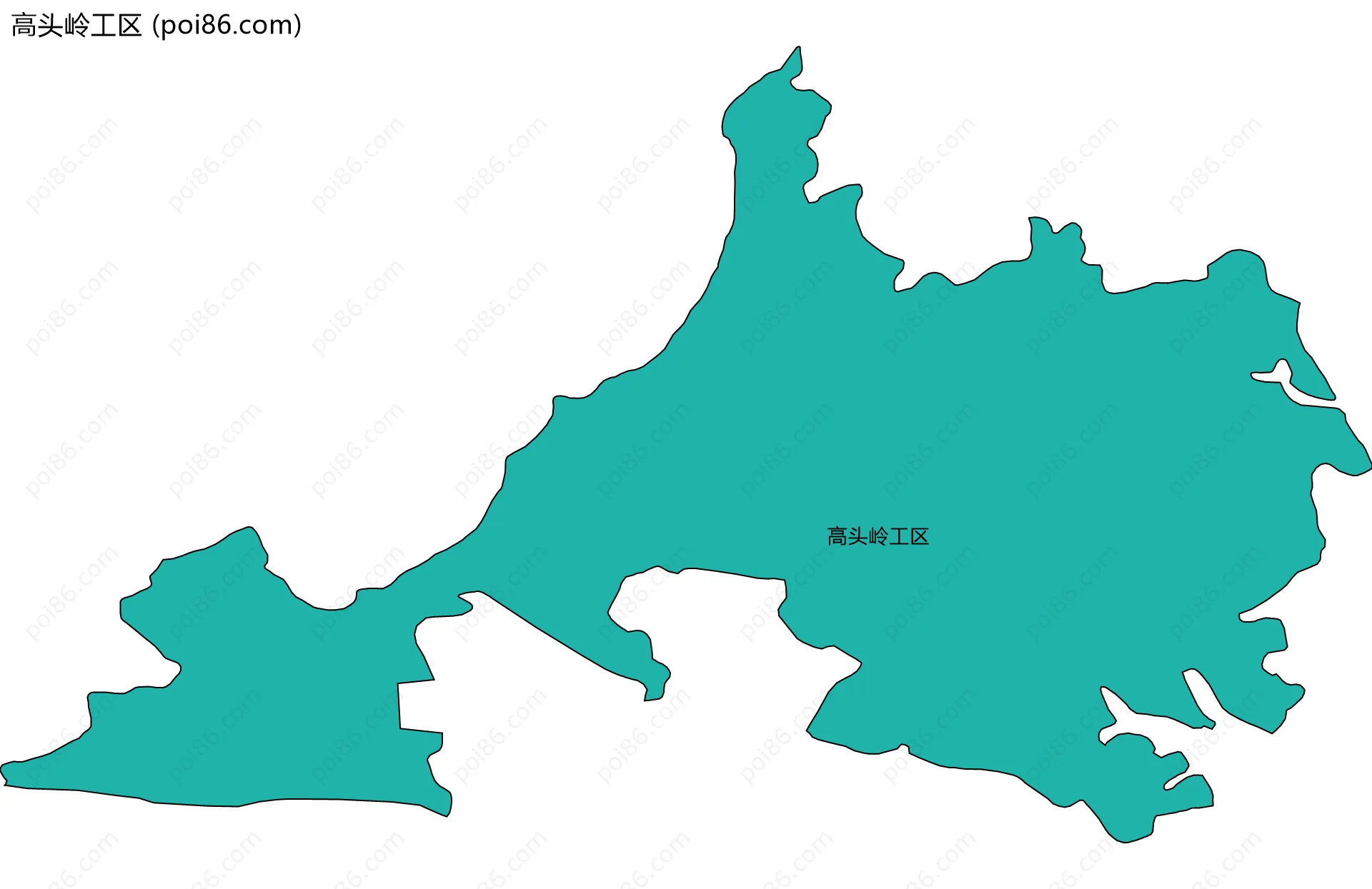 高头岭工区边界地图