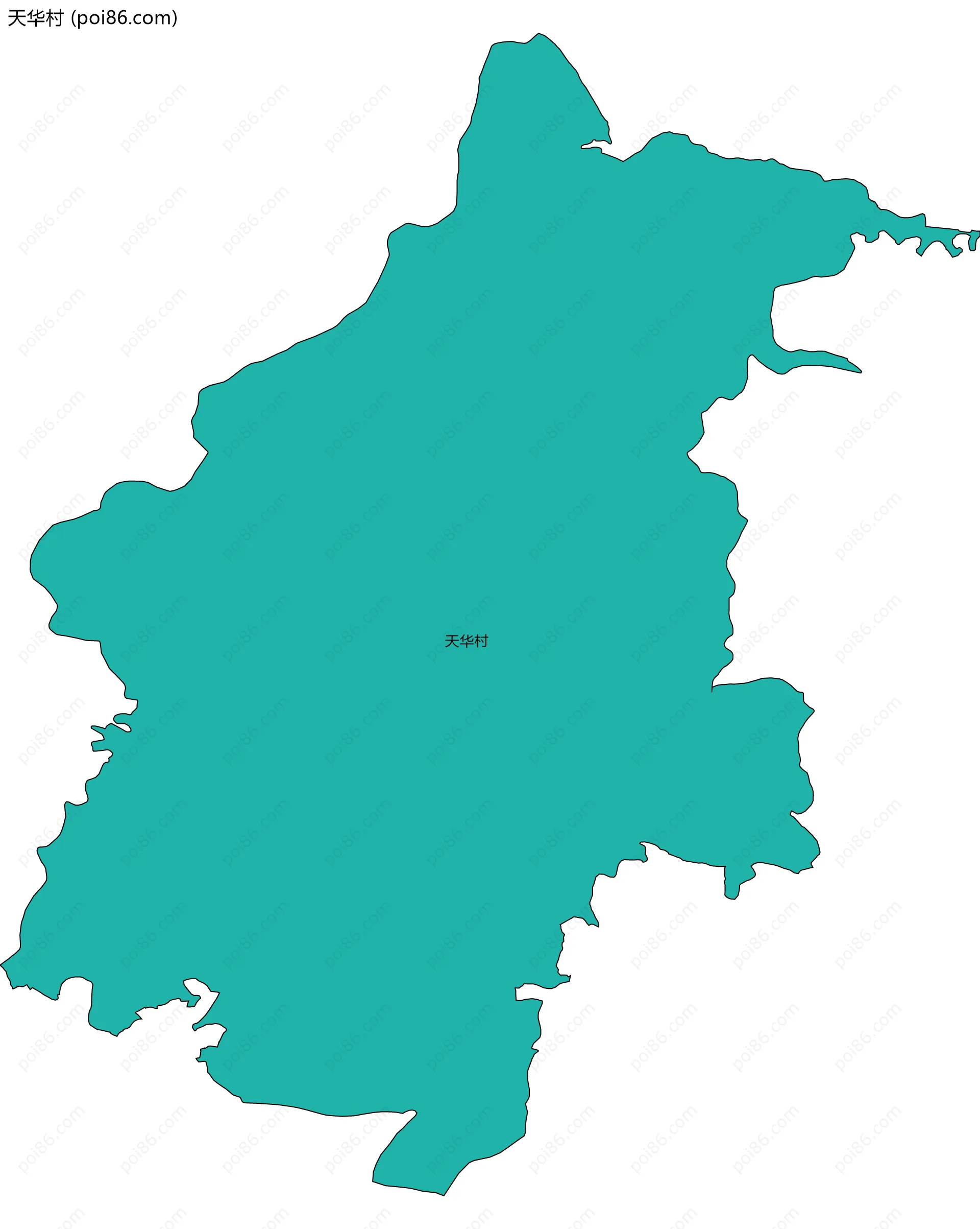 天华村边界地图
