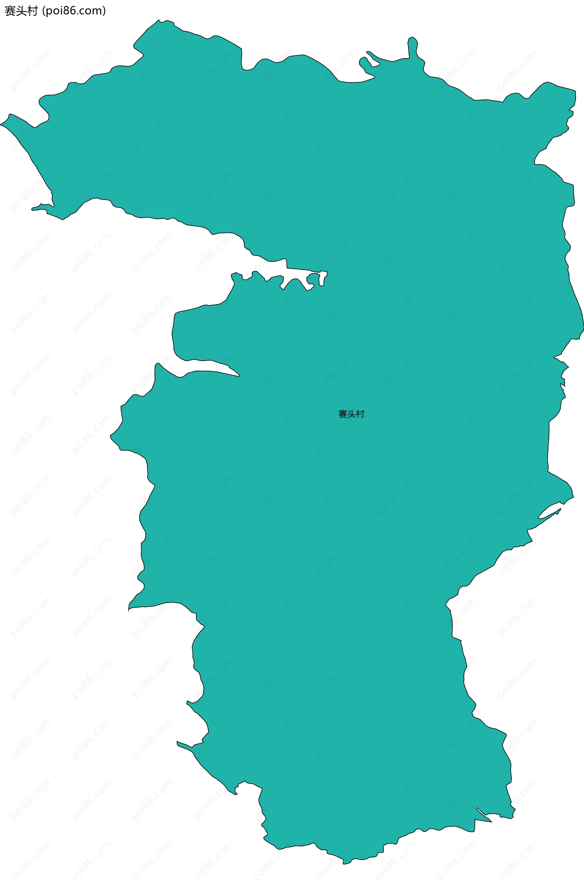 赛头村边界地图