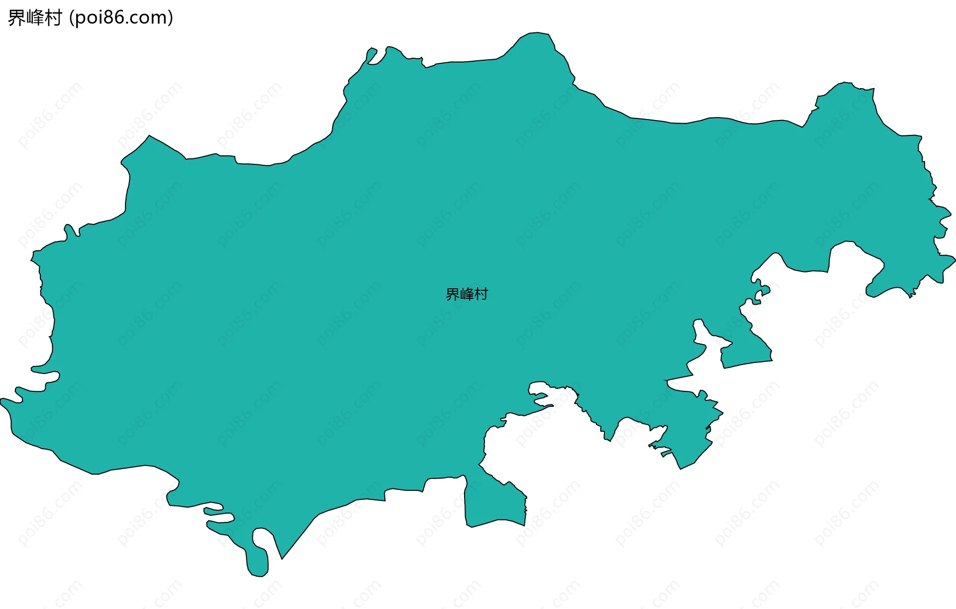 界峰村边界地图