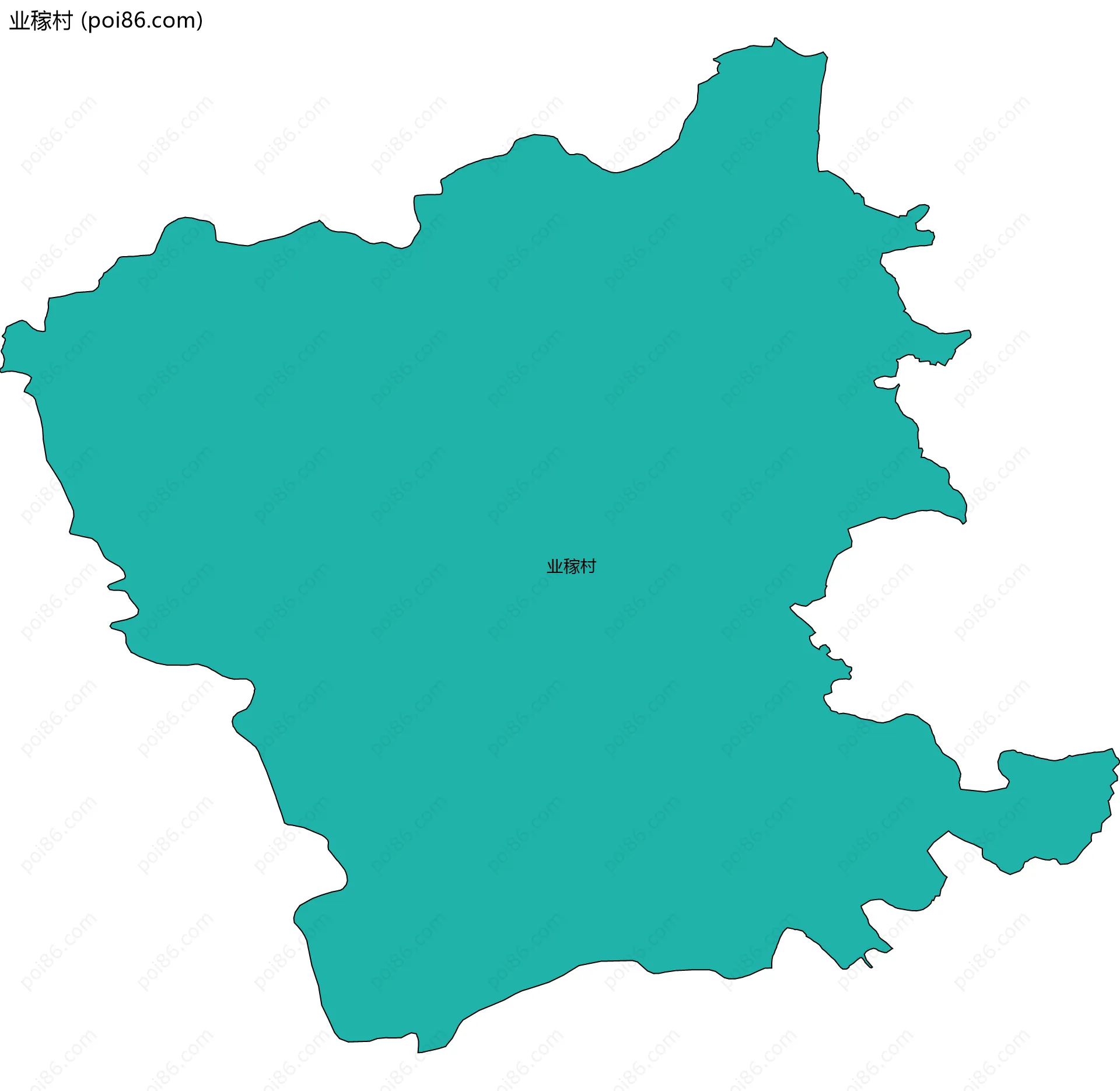 业稼村边界地图
