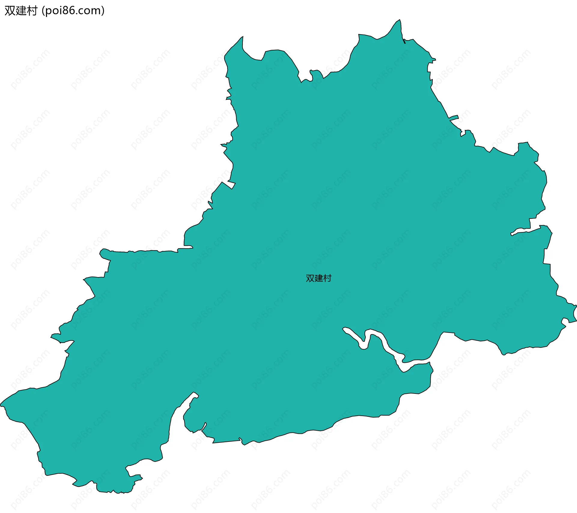双建村边界地图