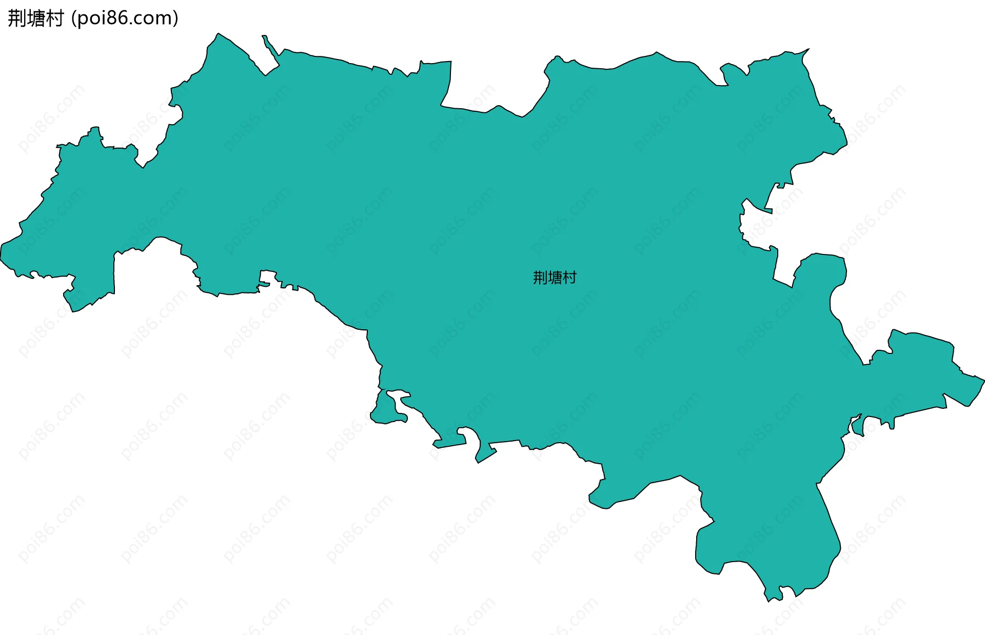 荆塘村边界地图