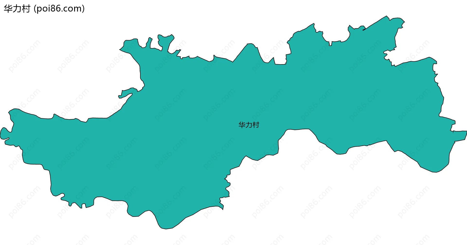 华力村边界地图