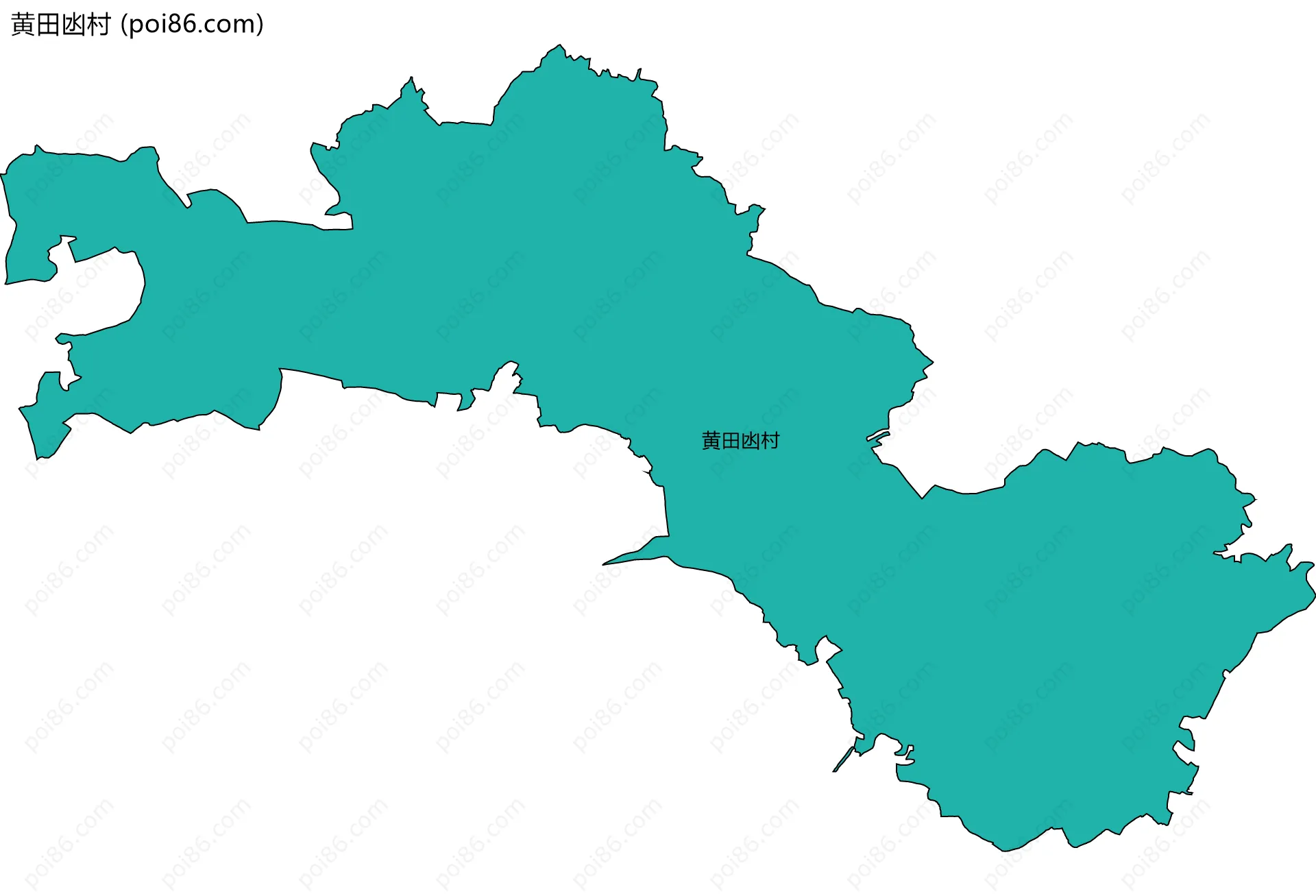 黄田凼村边界地图