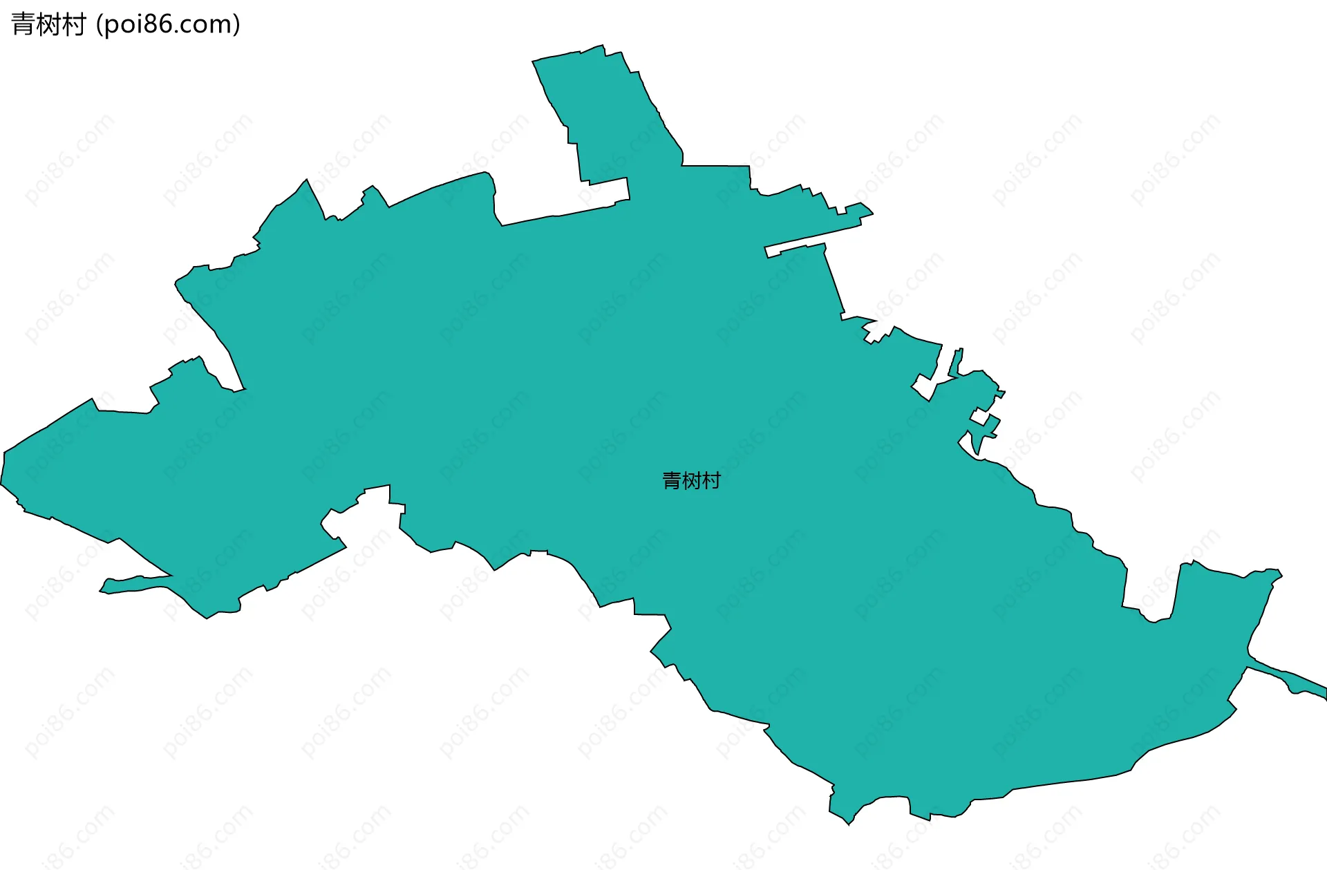 青树村边界地图