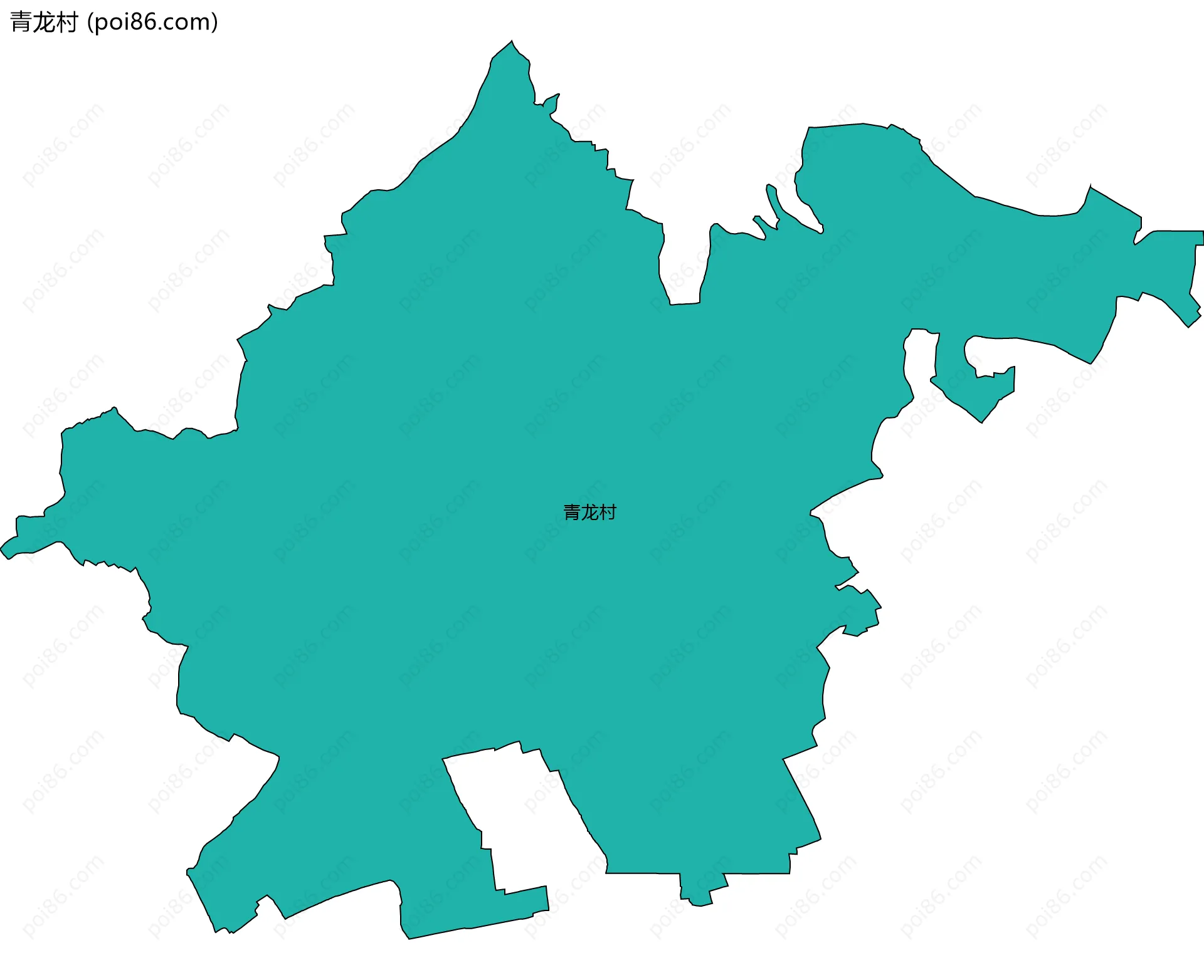 青龙村边界地图