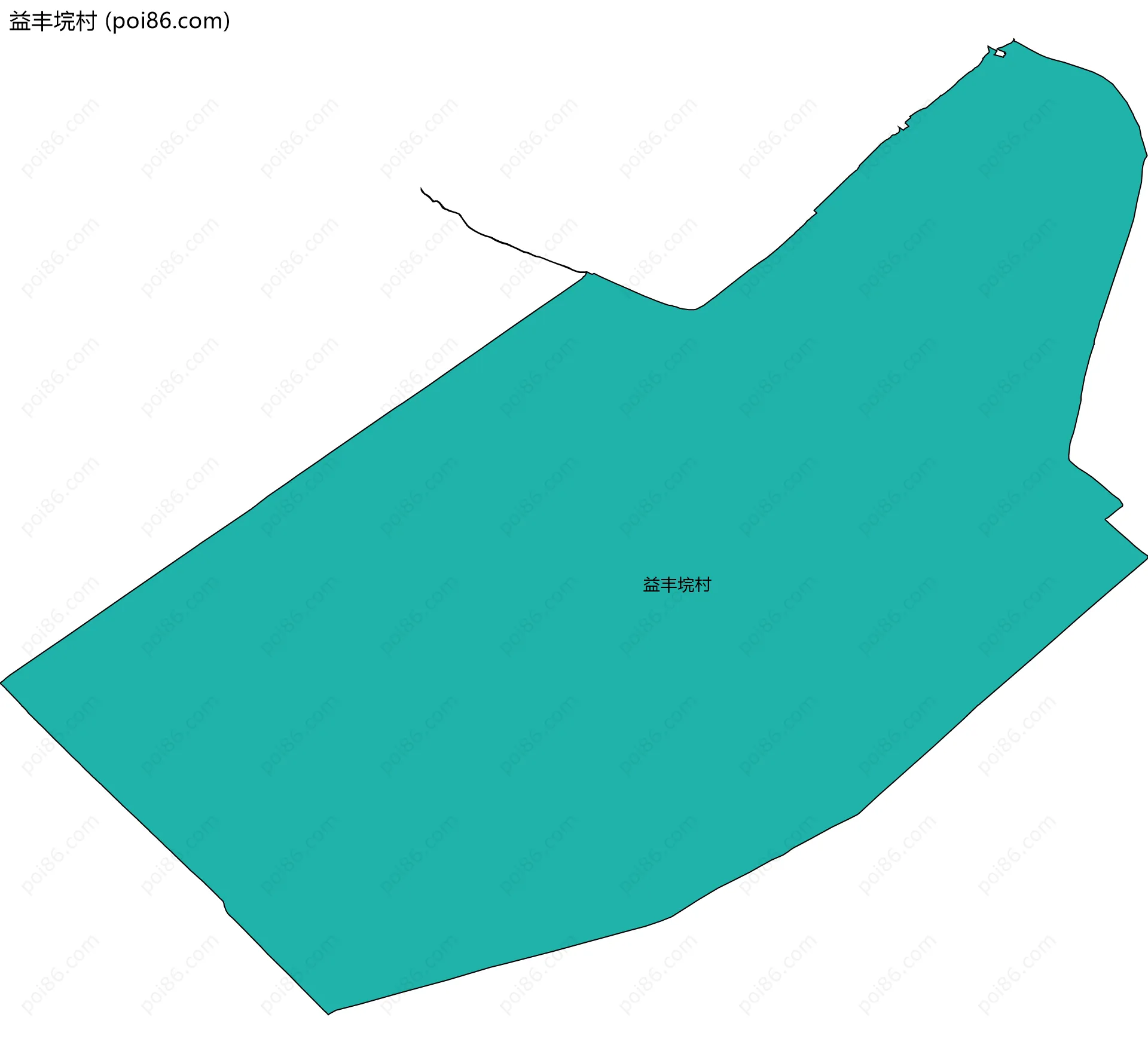 益丰垸村边界地图