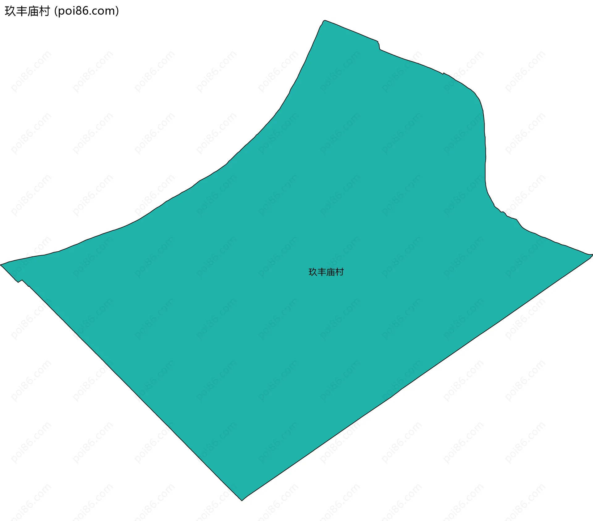 玖丰庙村边界地图