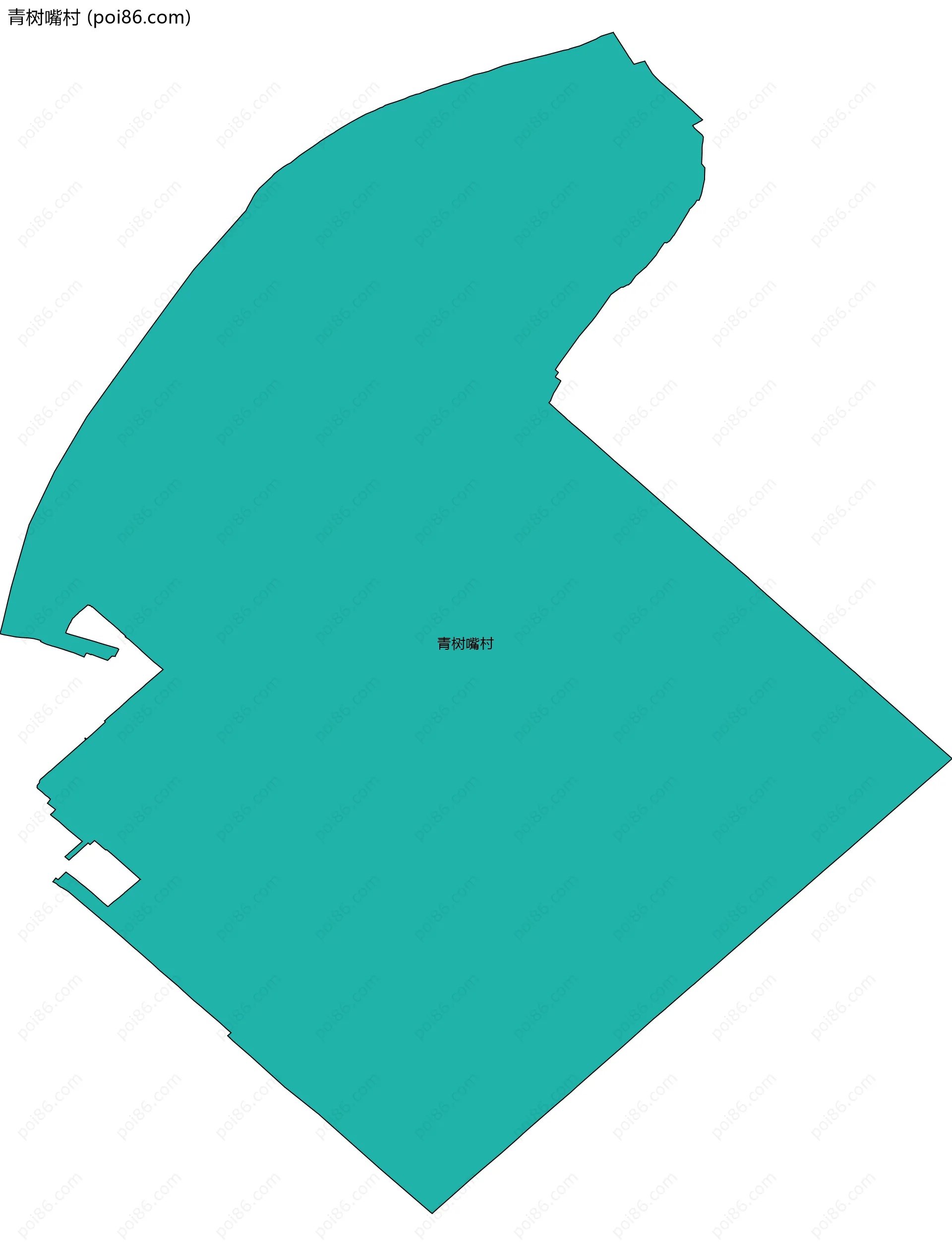 青树嘴村边界地图