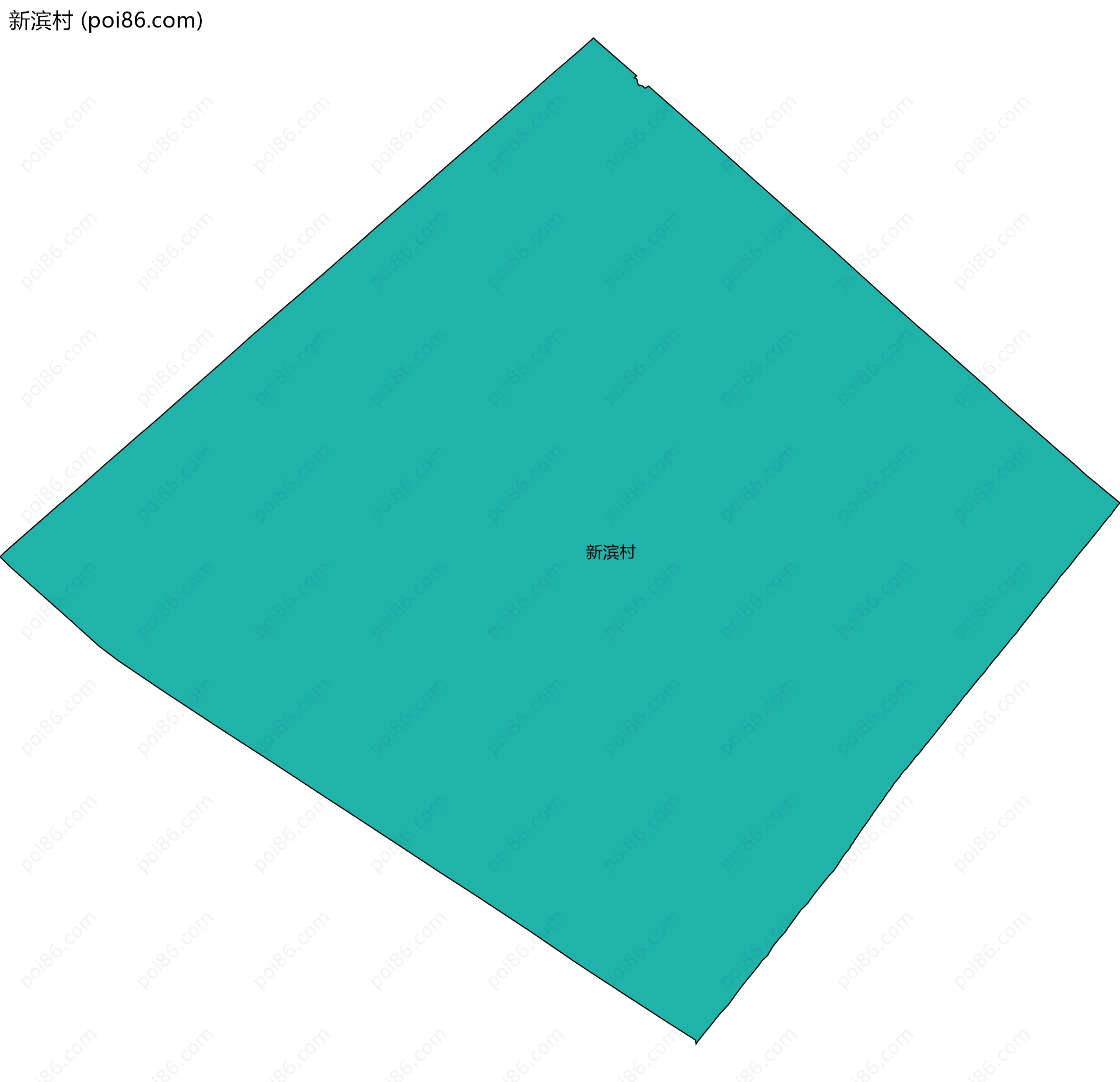 新滨村边界地图