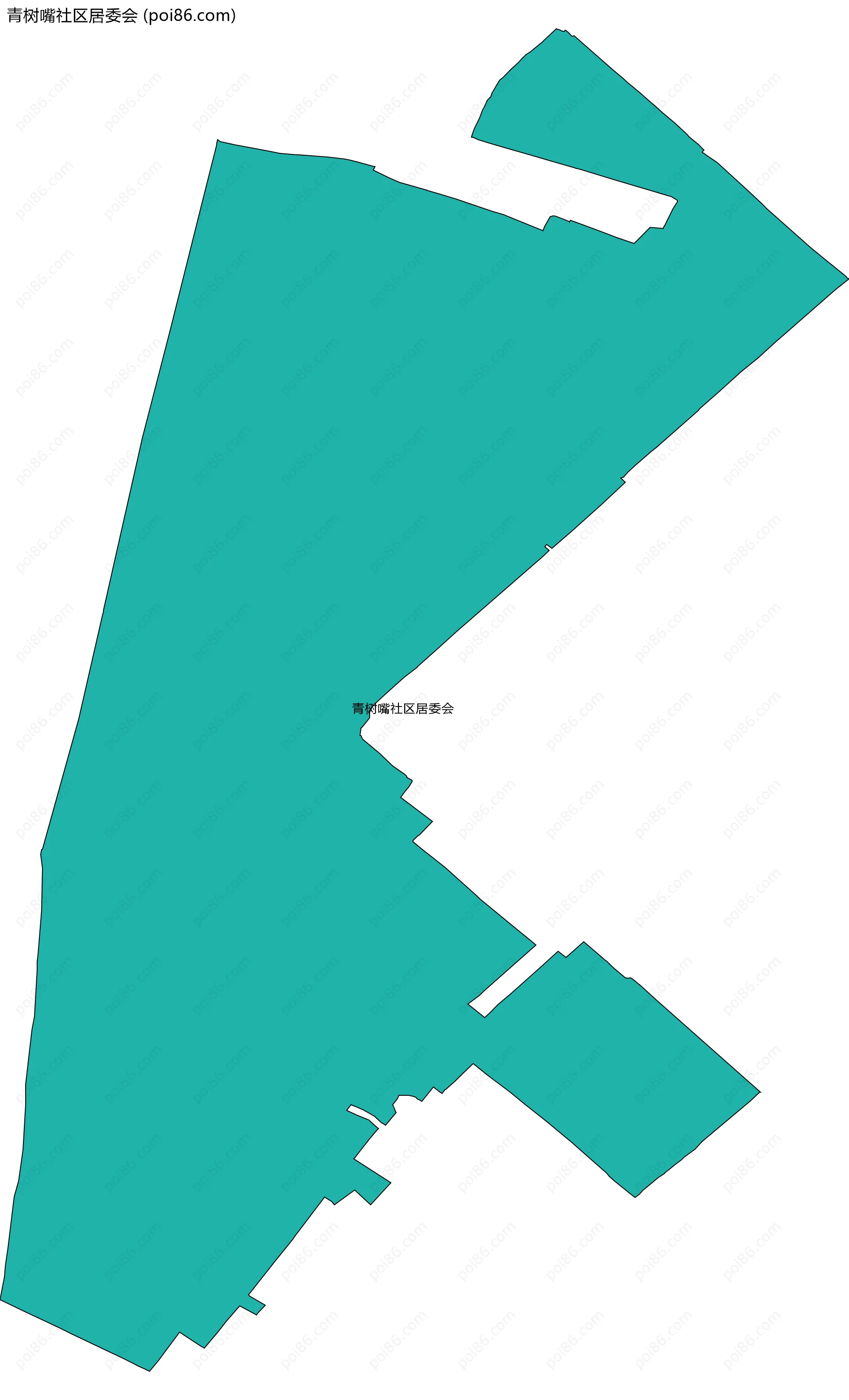 青树嘴社区居委会边界地图