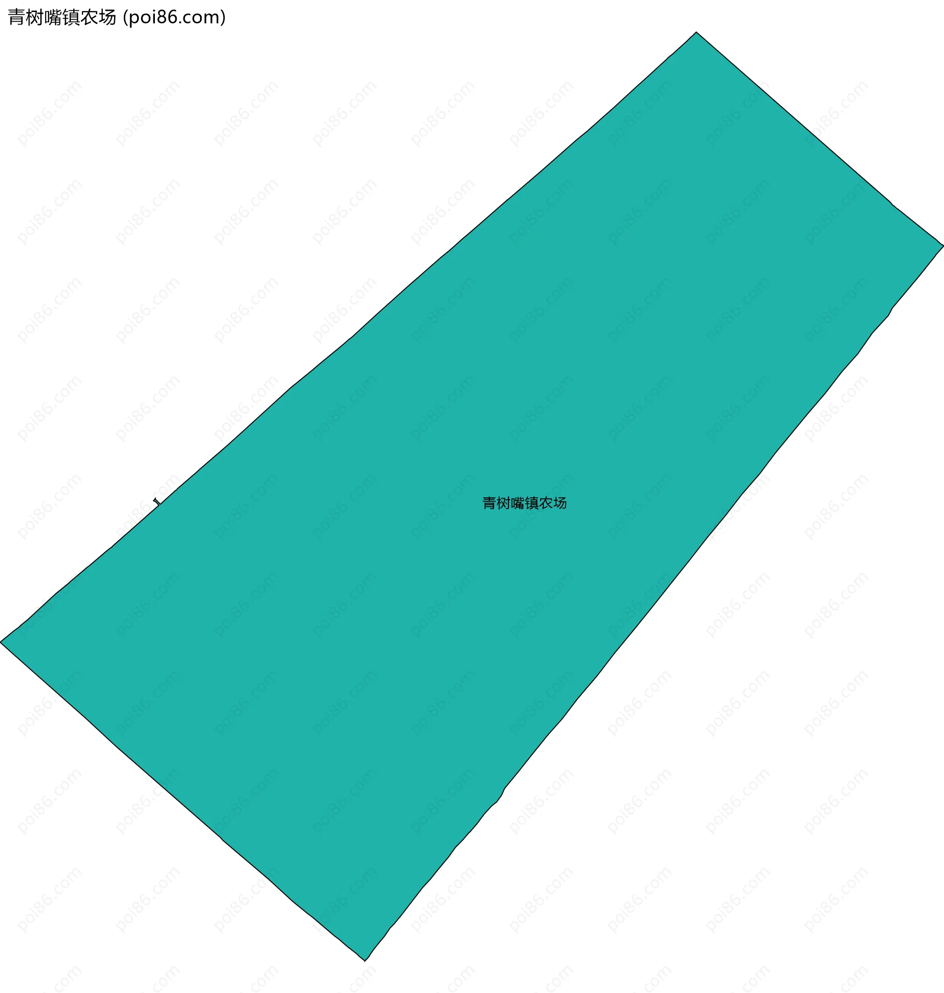 青树嘴镇农场边界地图