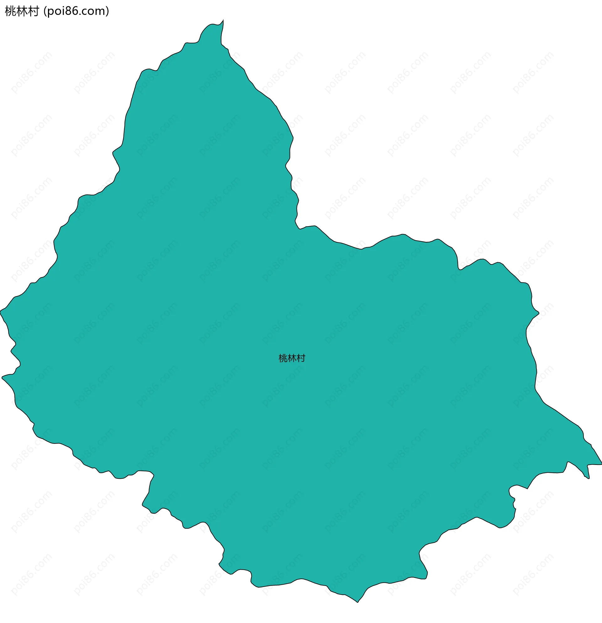 桃林村边界地图