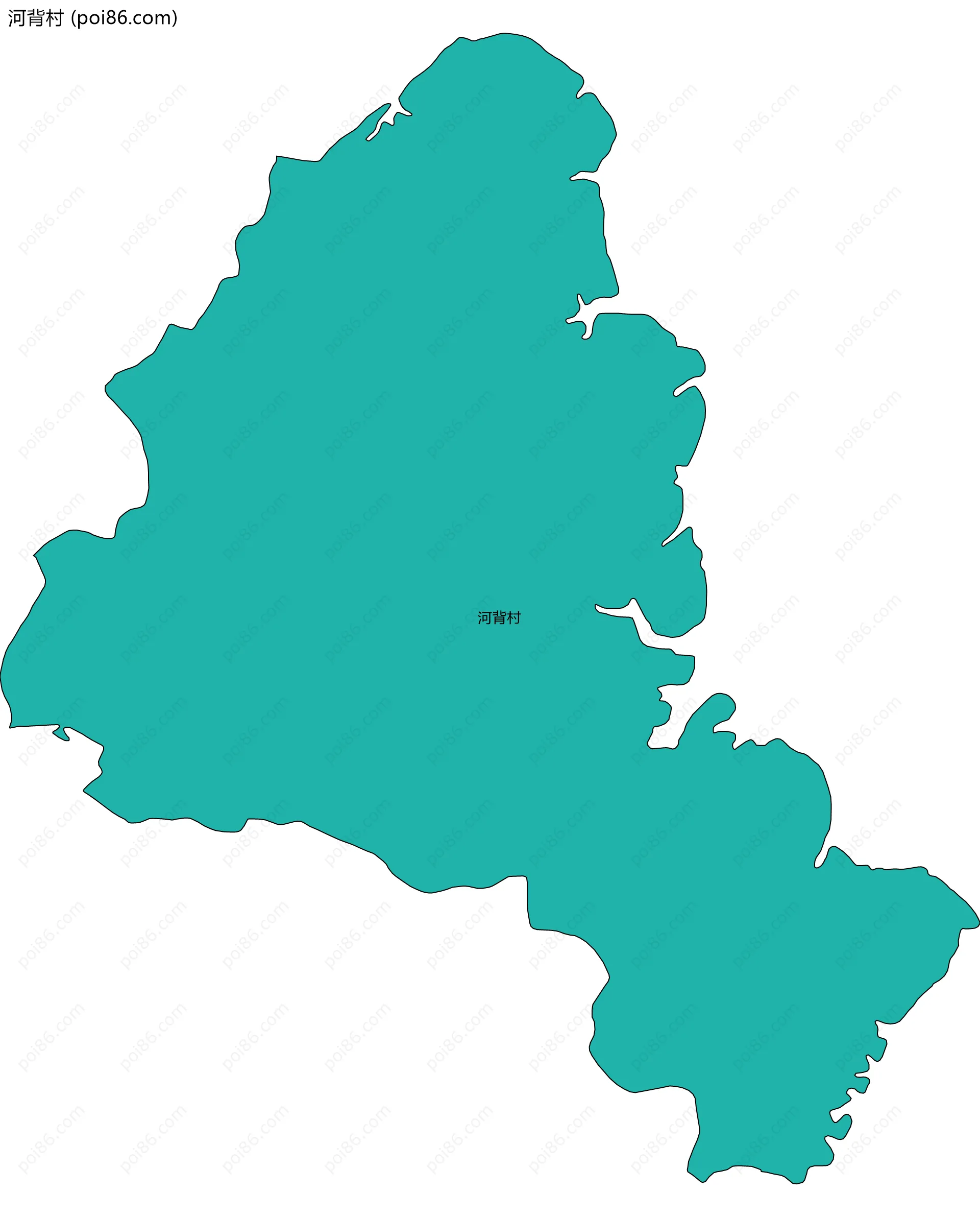 河背村边界地图