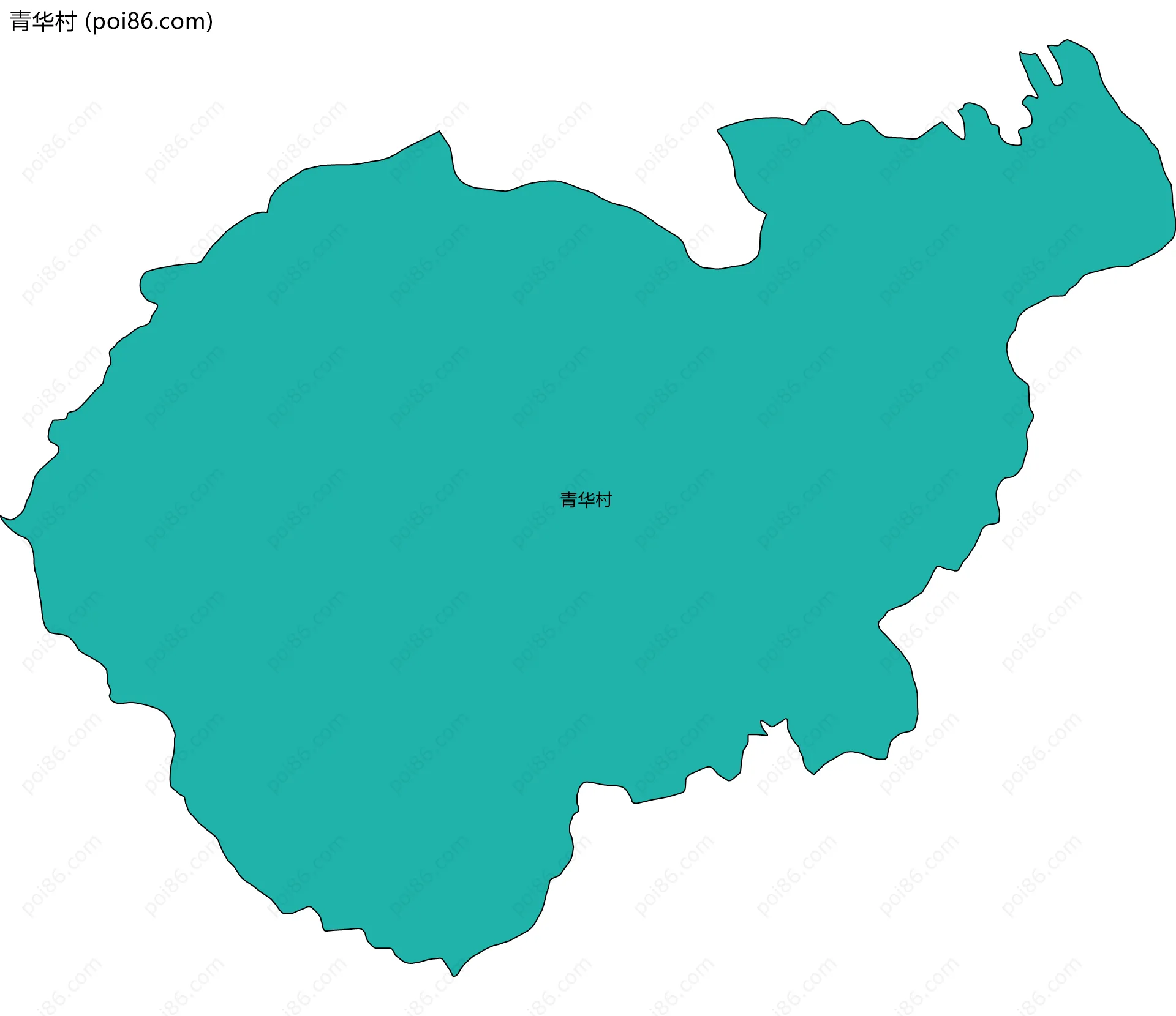 青华村边界地图