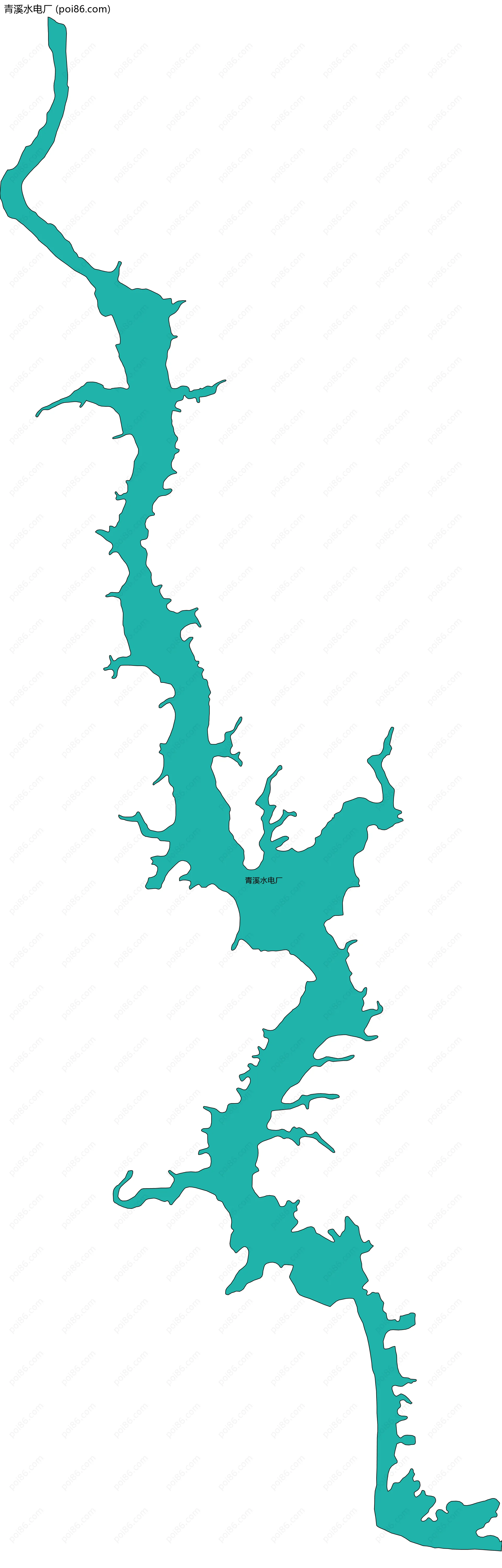 青溪水电厂边界地图