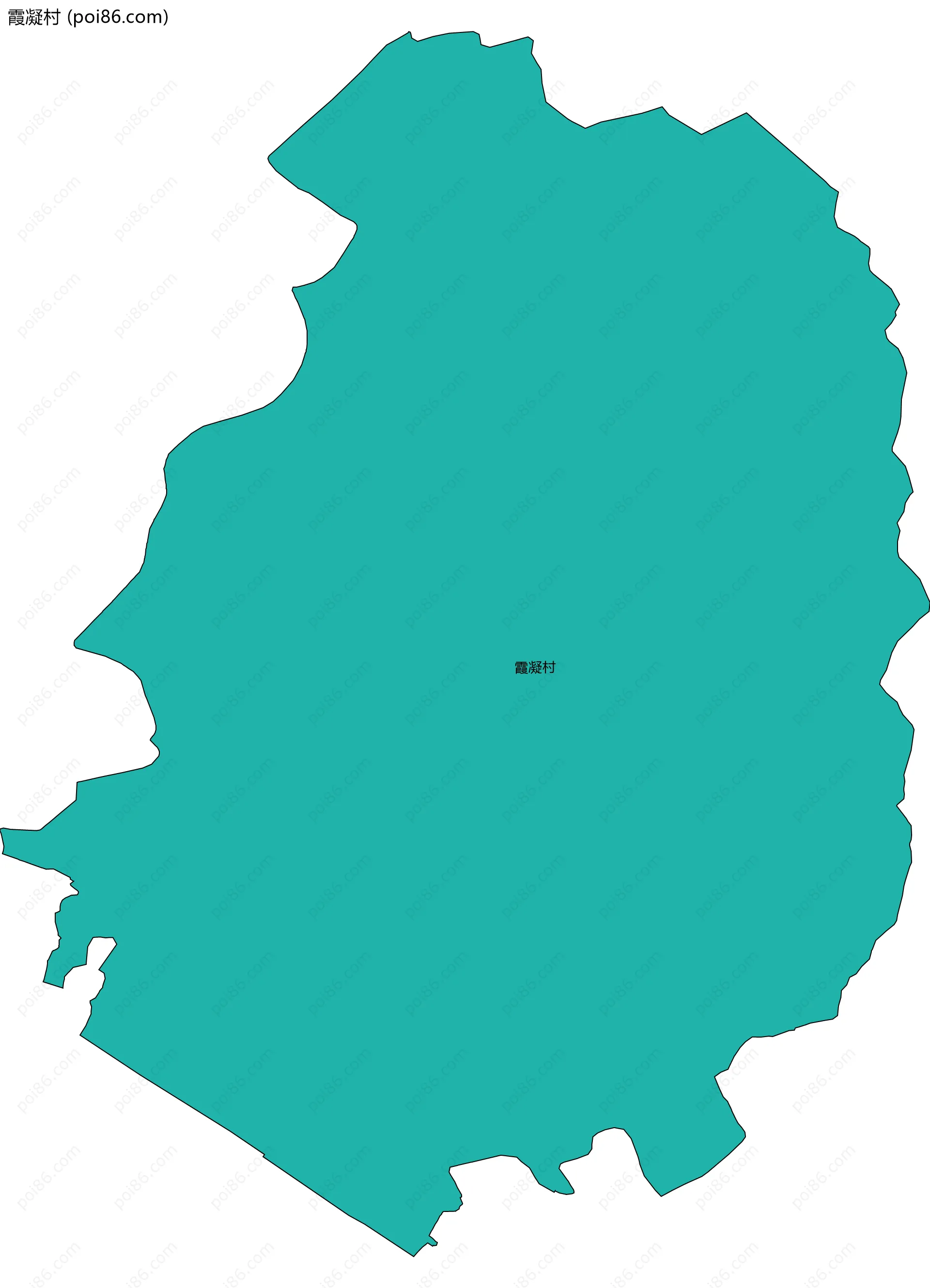 霞凝村边界地图