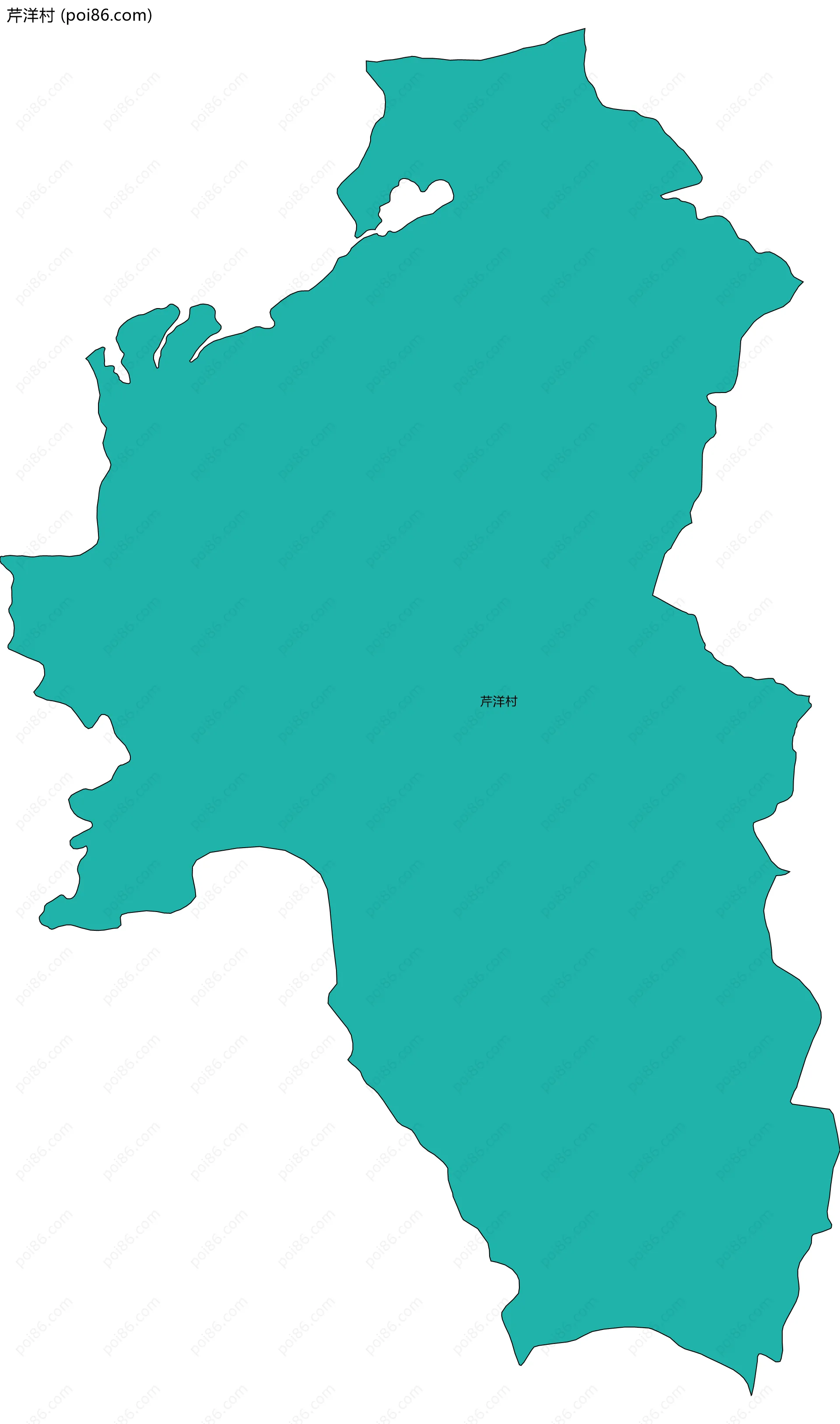 芹洋村边界地图
