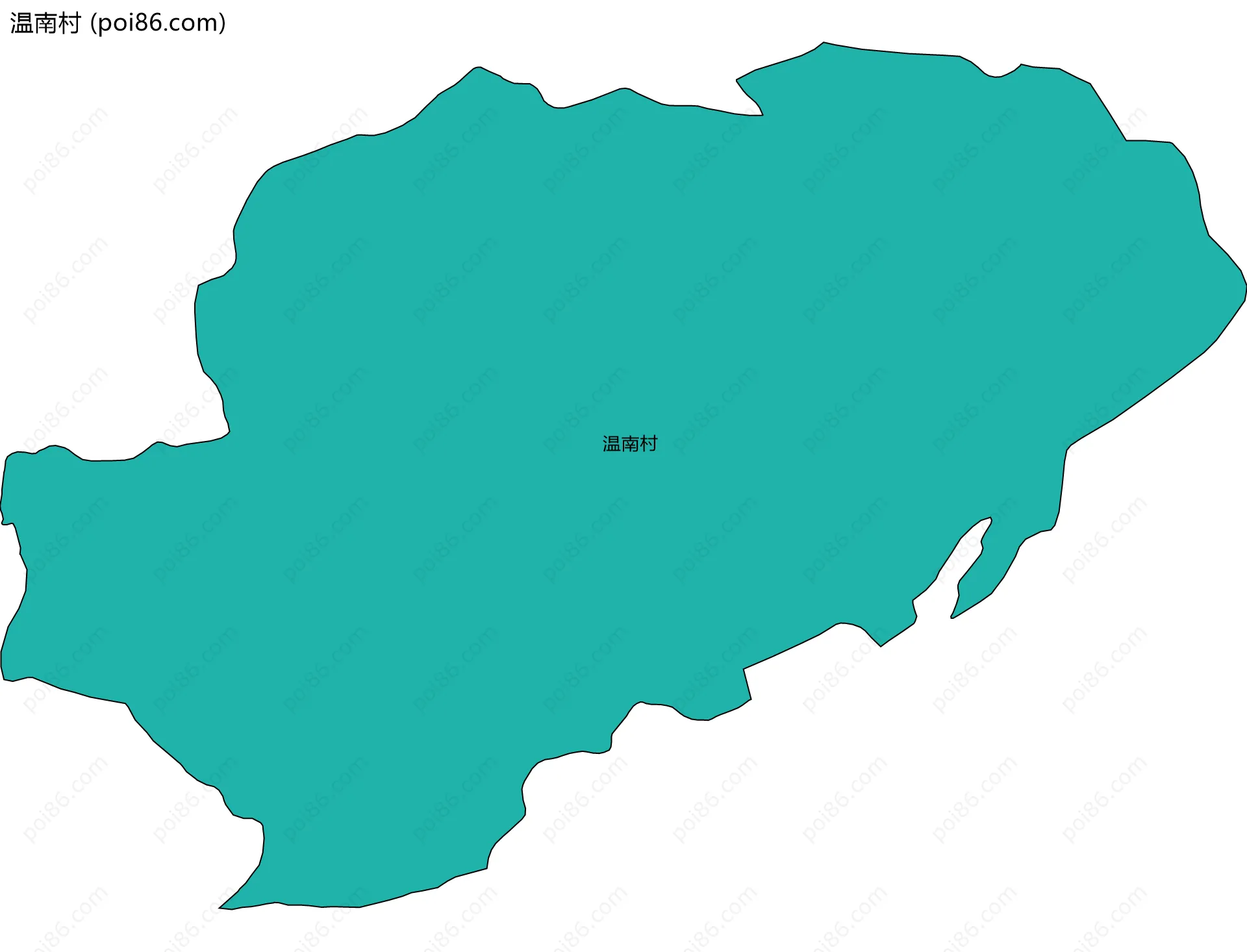 温南村边界地图