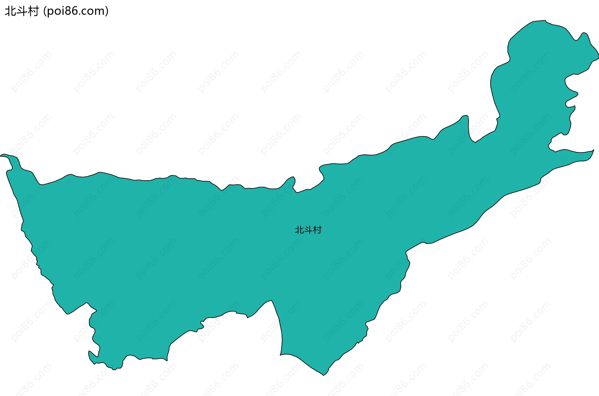 北斗村边界地图