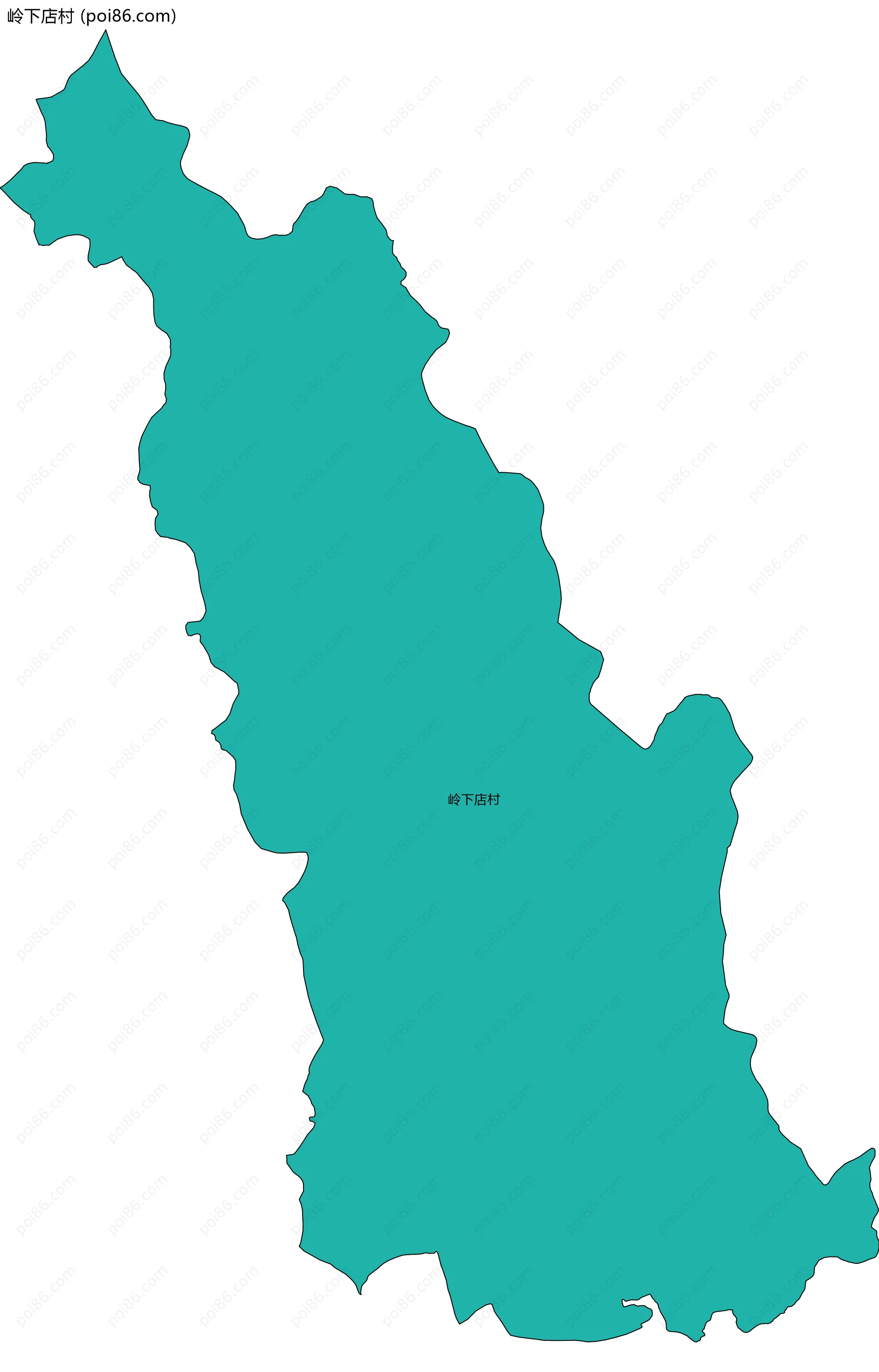 岭下店村边界地图