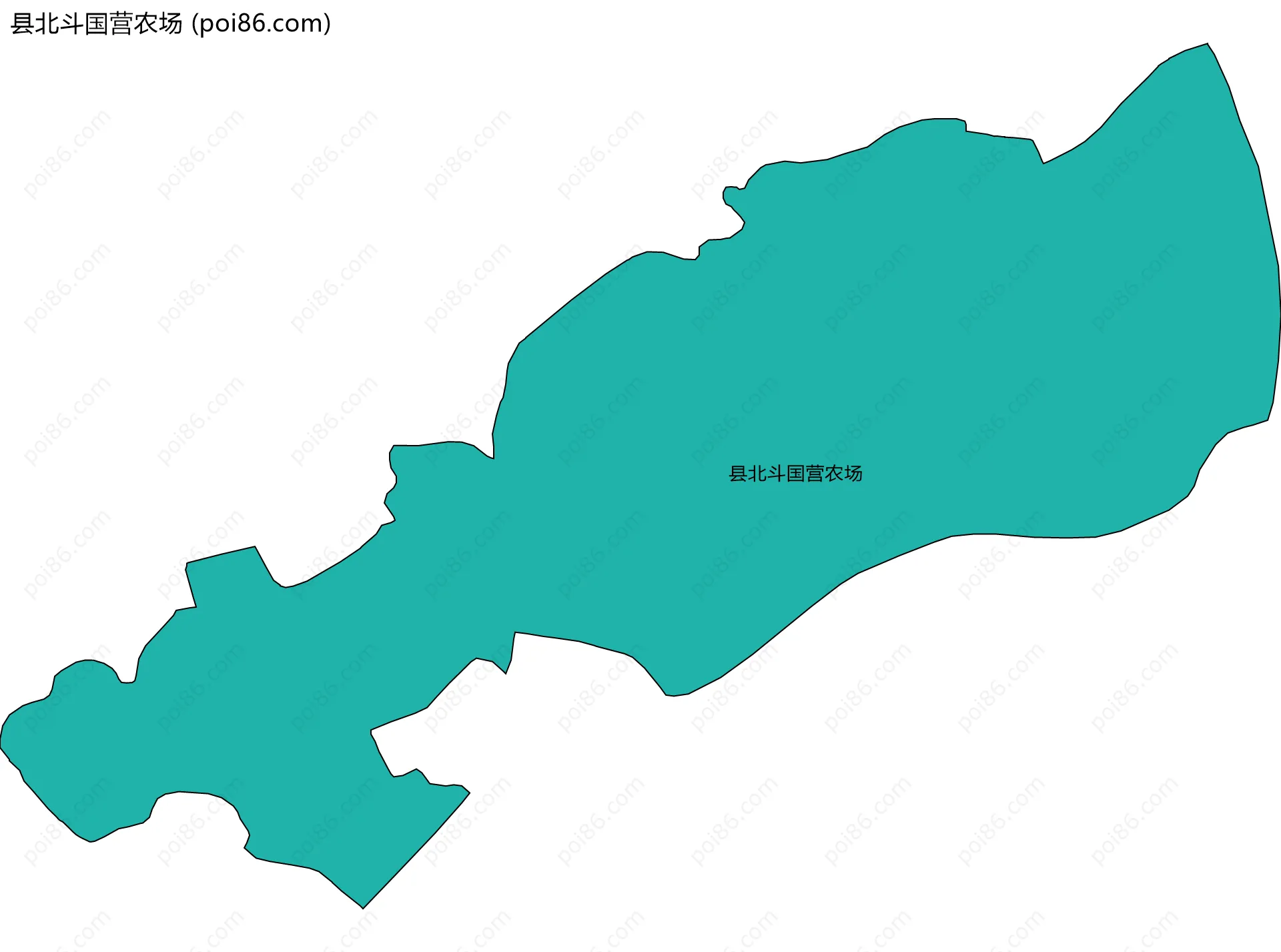 县北斗国营农场边界地图