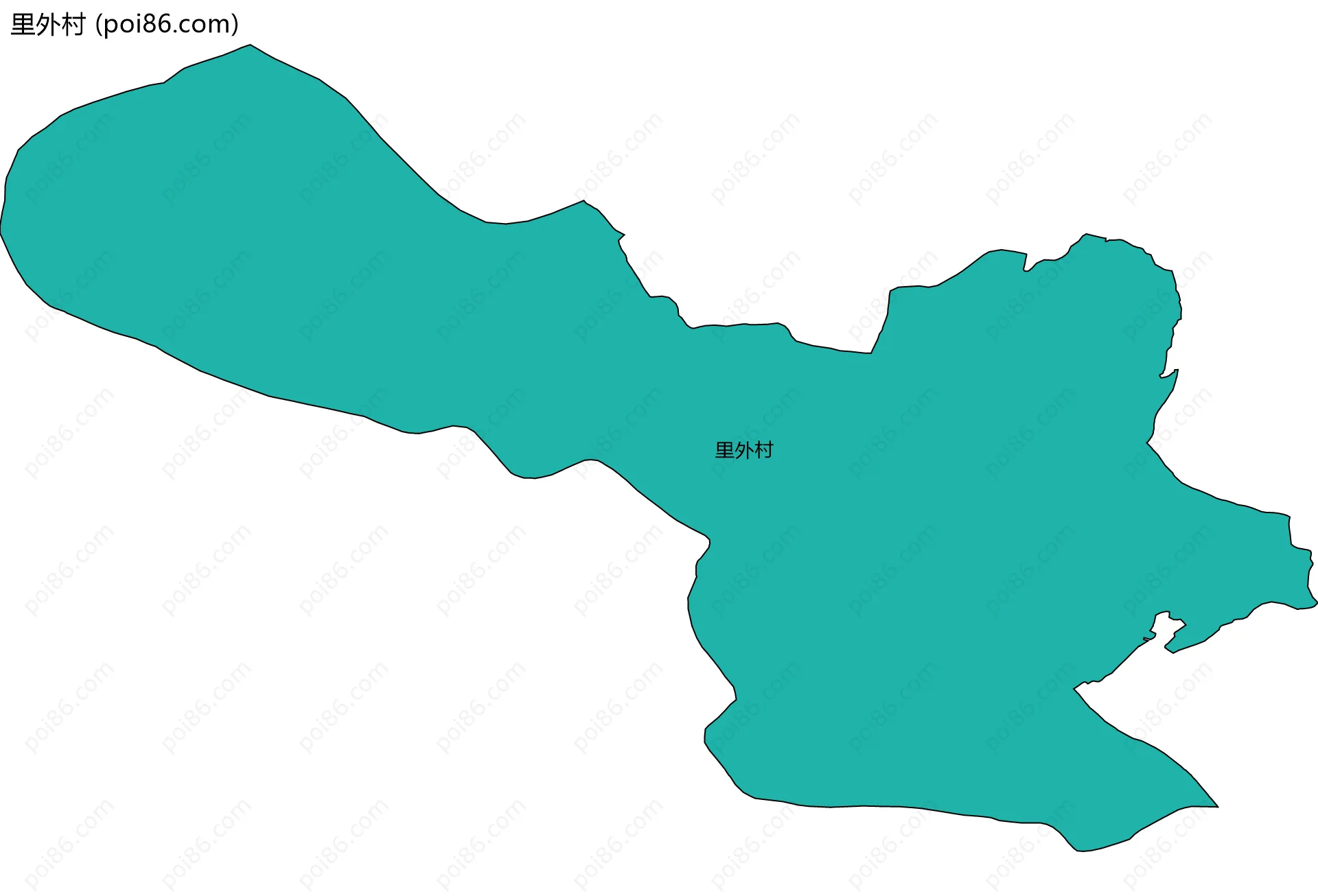 里外村边界地图