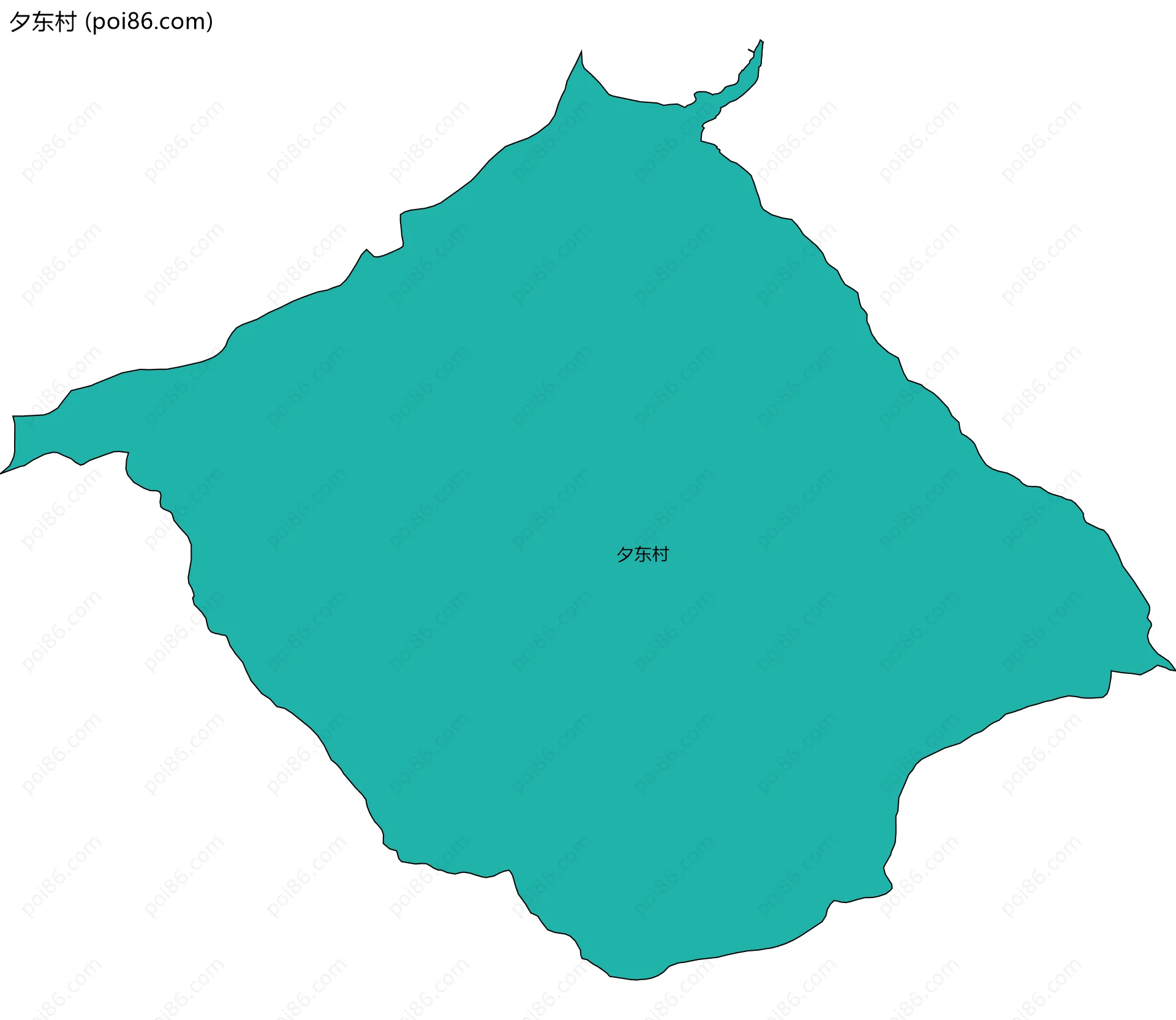 夕东村边界地图
