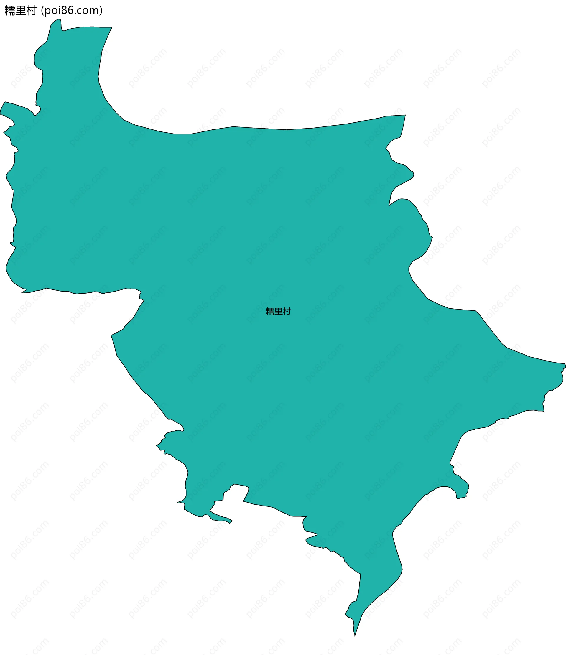 糯里村边界地图