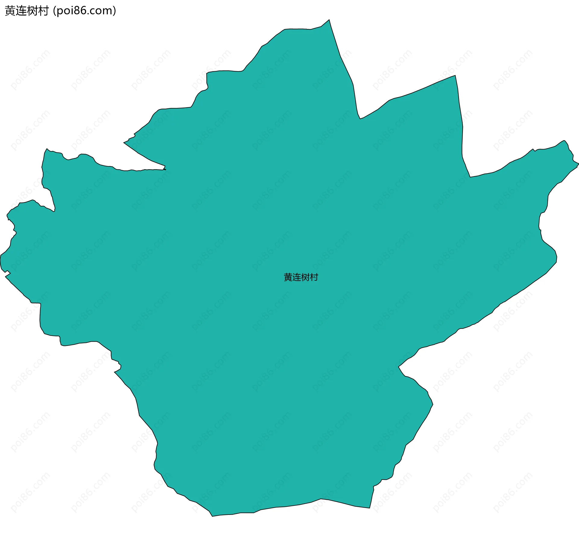 黄连树村边界地图