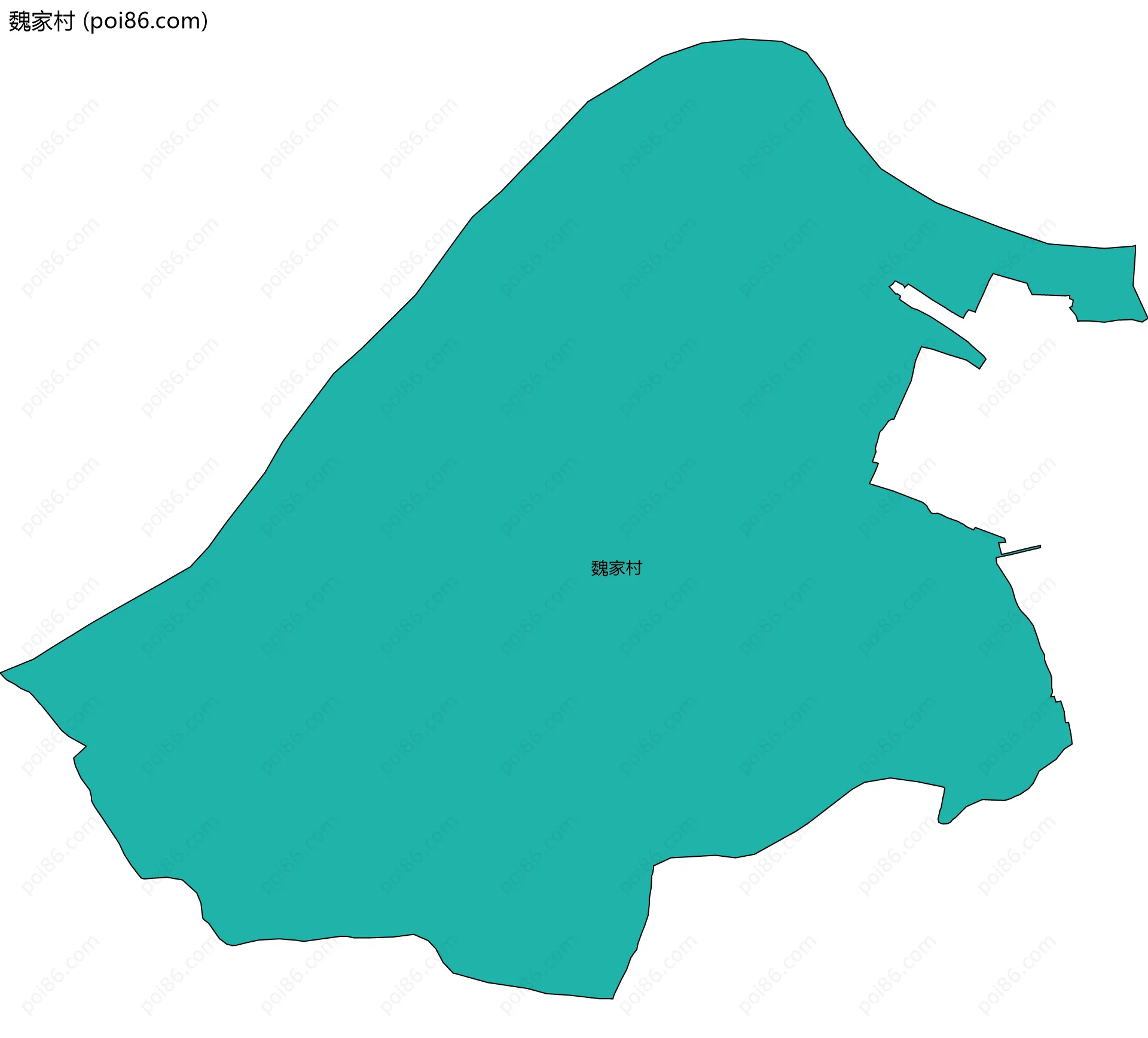 魏家村边界地图