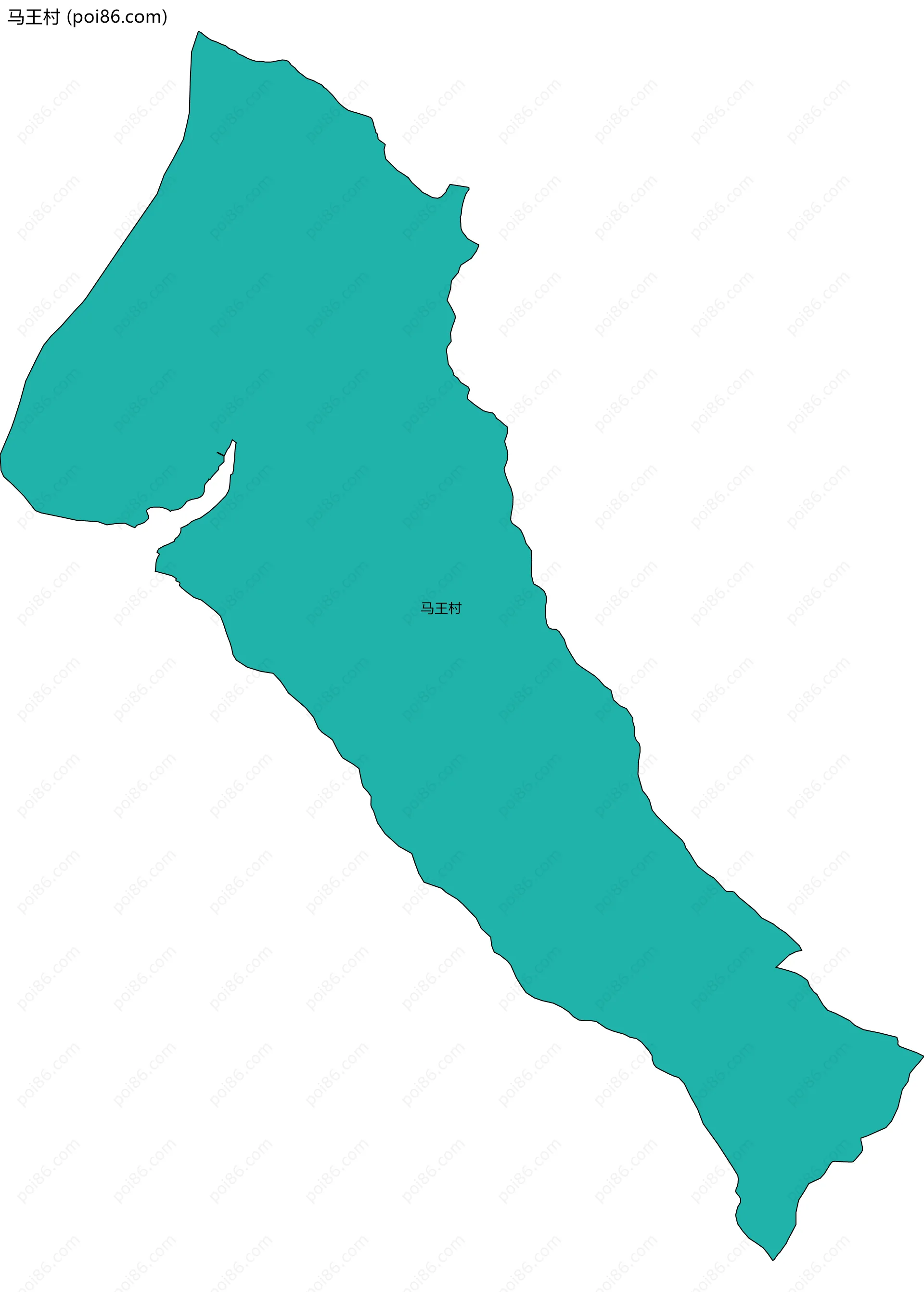 马王村边界地图