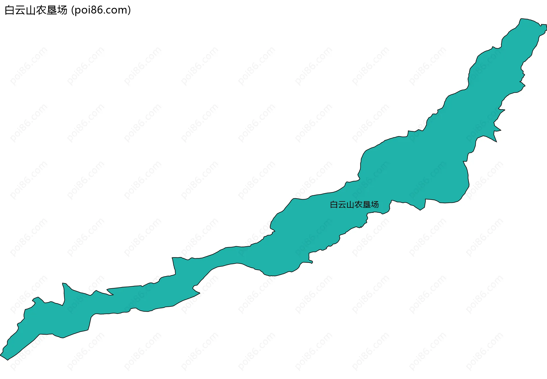 白云山农垦场边界地图