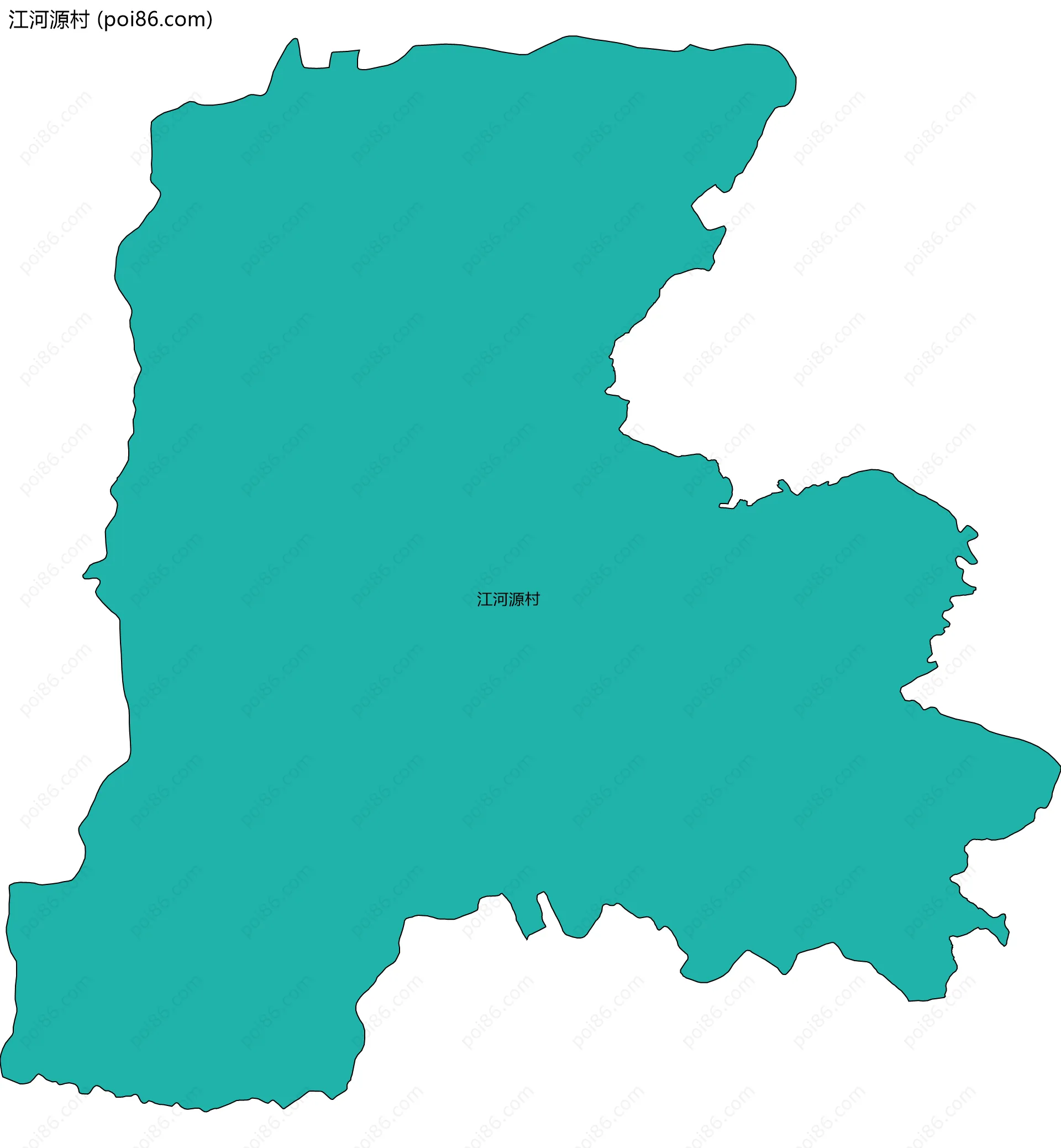 江河源村边界地图