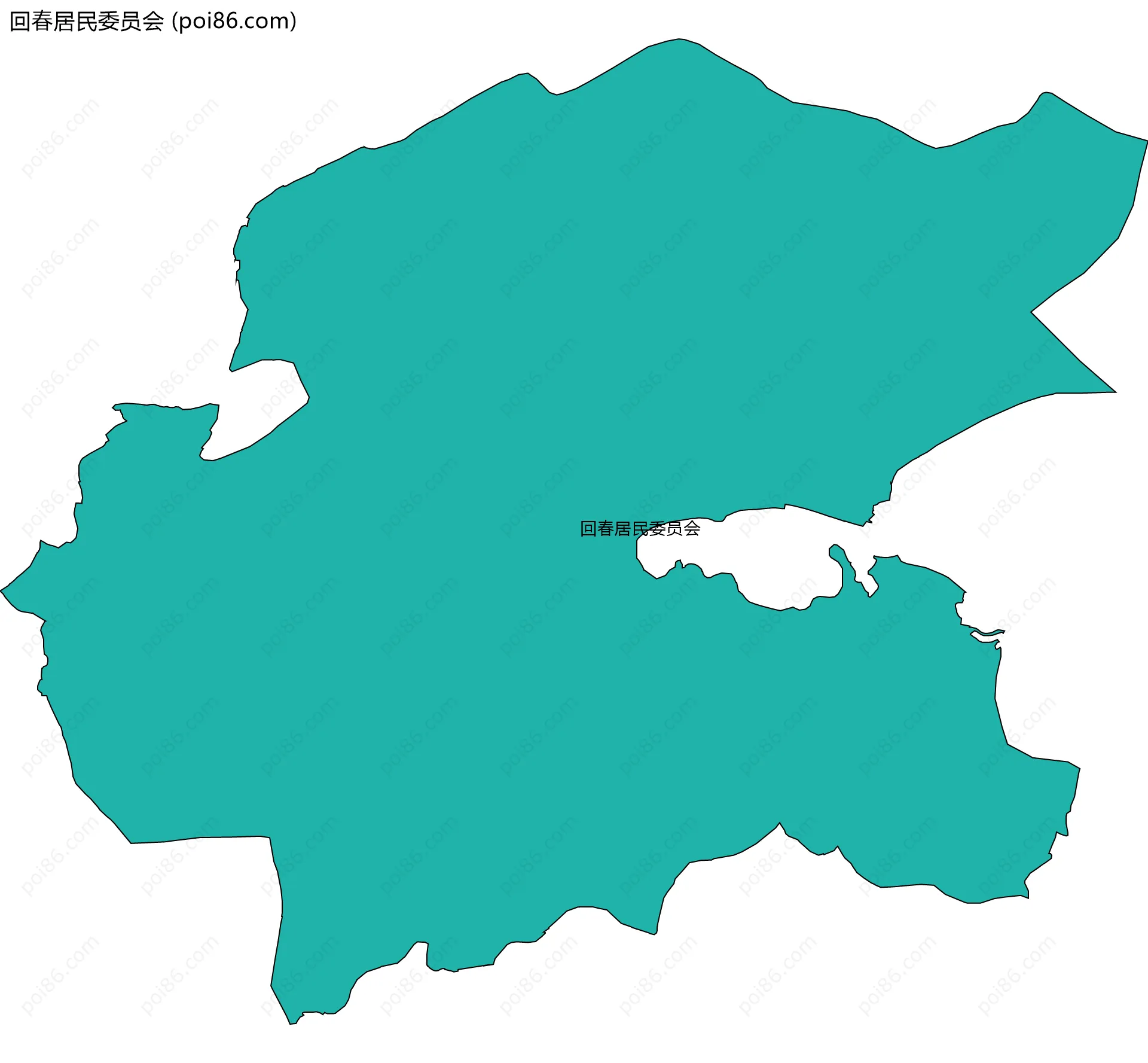 回春居民委员会边界地图