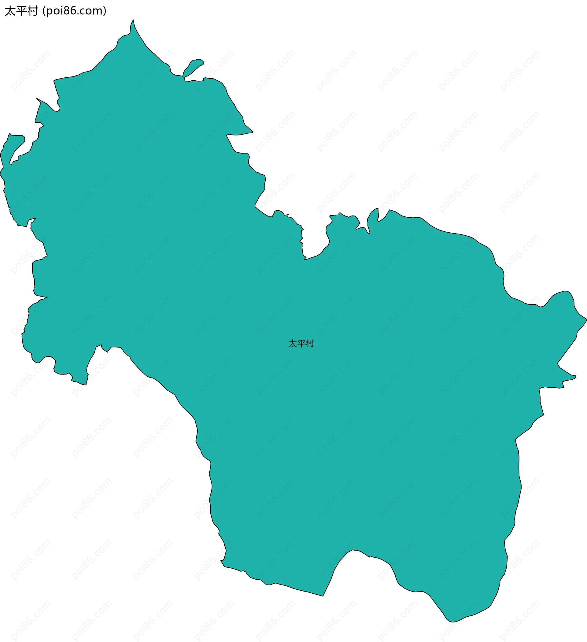 太平村边界地图
