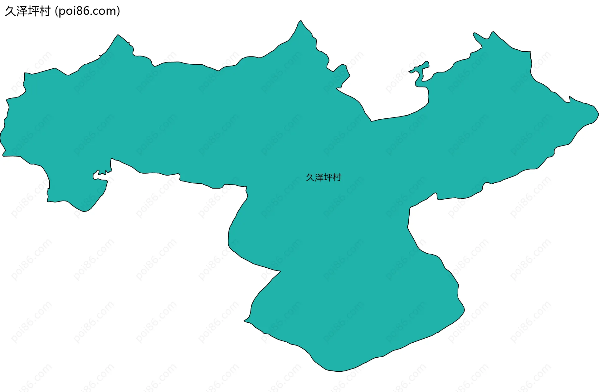 久泽坪村边界地图