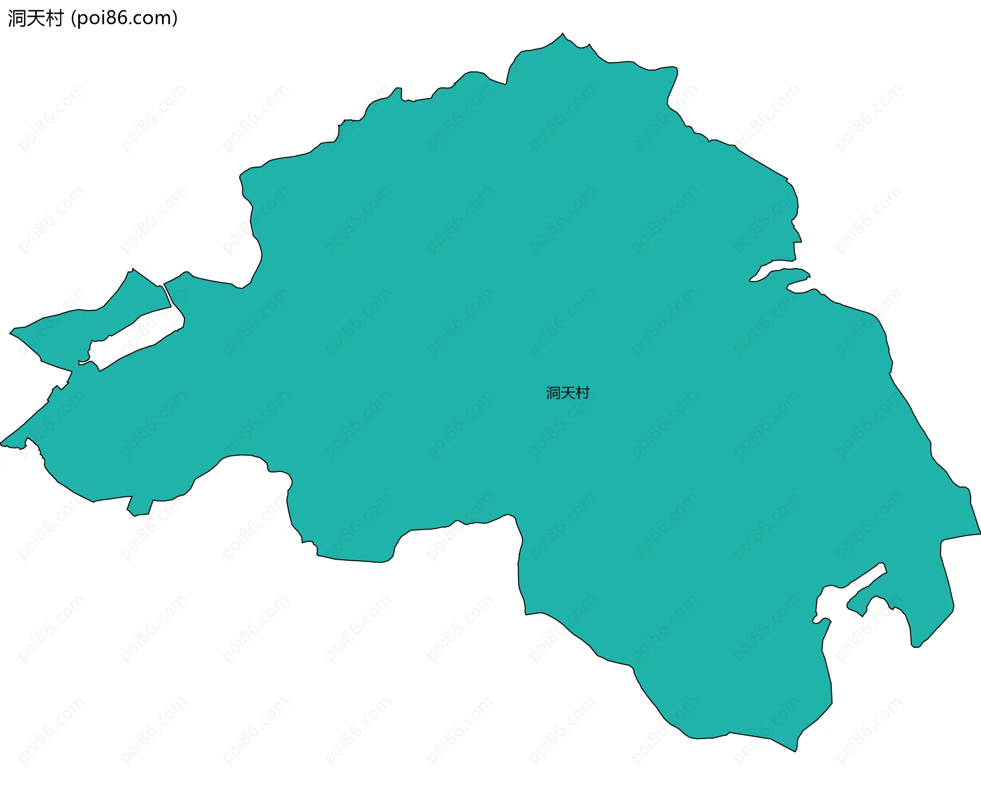 洞天村边界地图